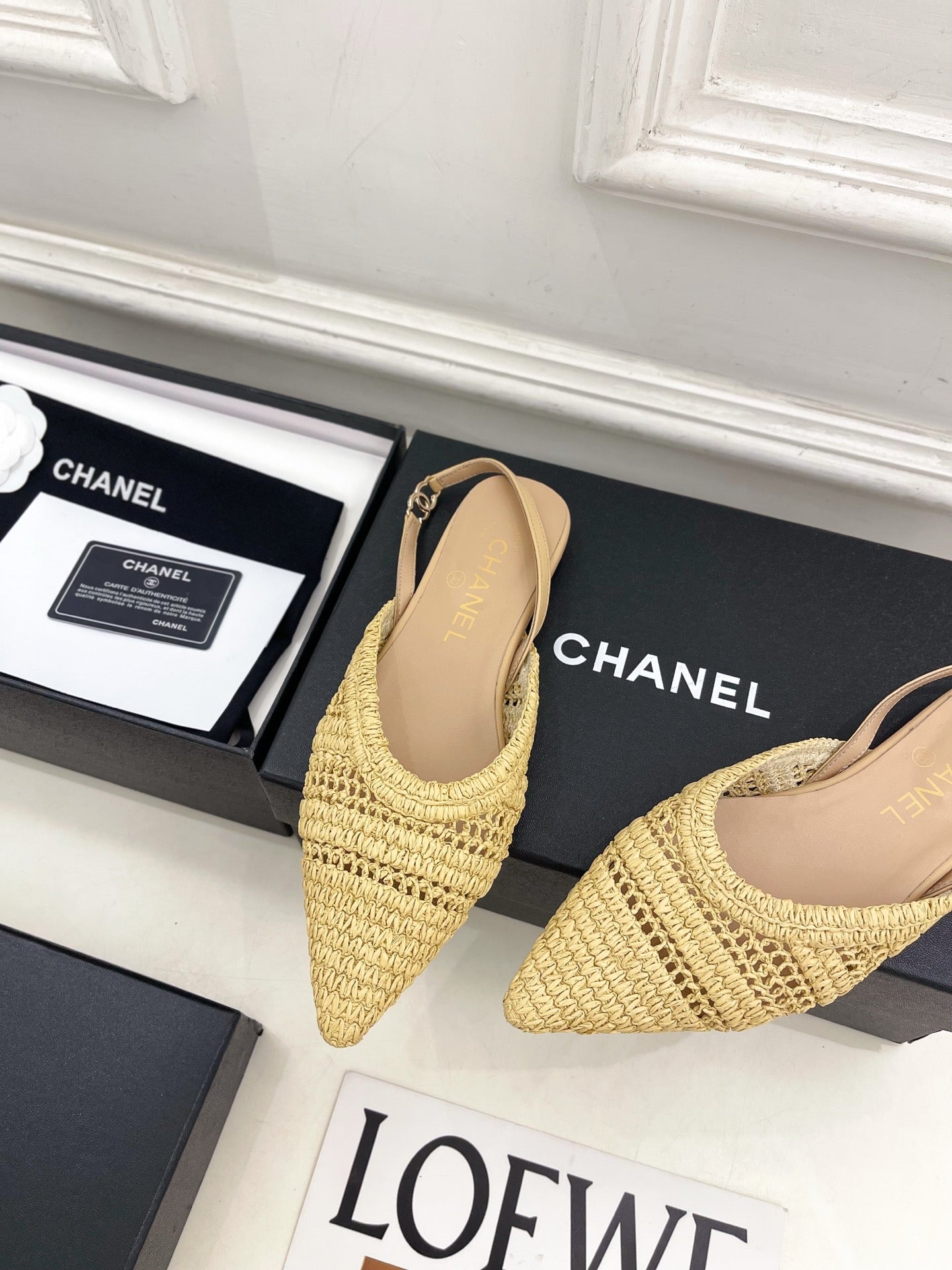 CC 26s Slingback Beige Braided Raffia 946978