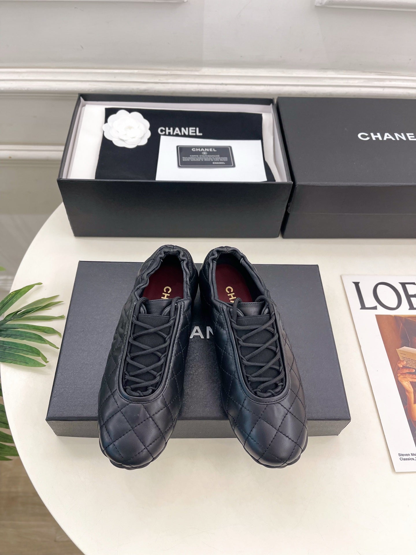 CC 26s Sneakers Black Quilted Lambskin 946988