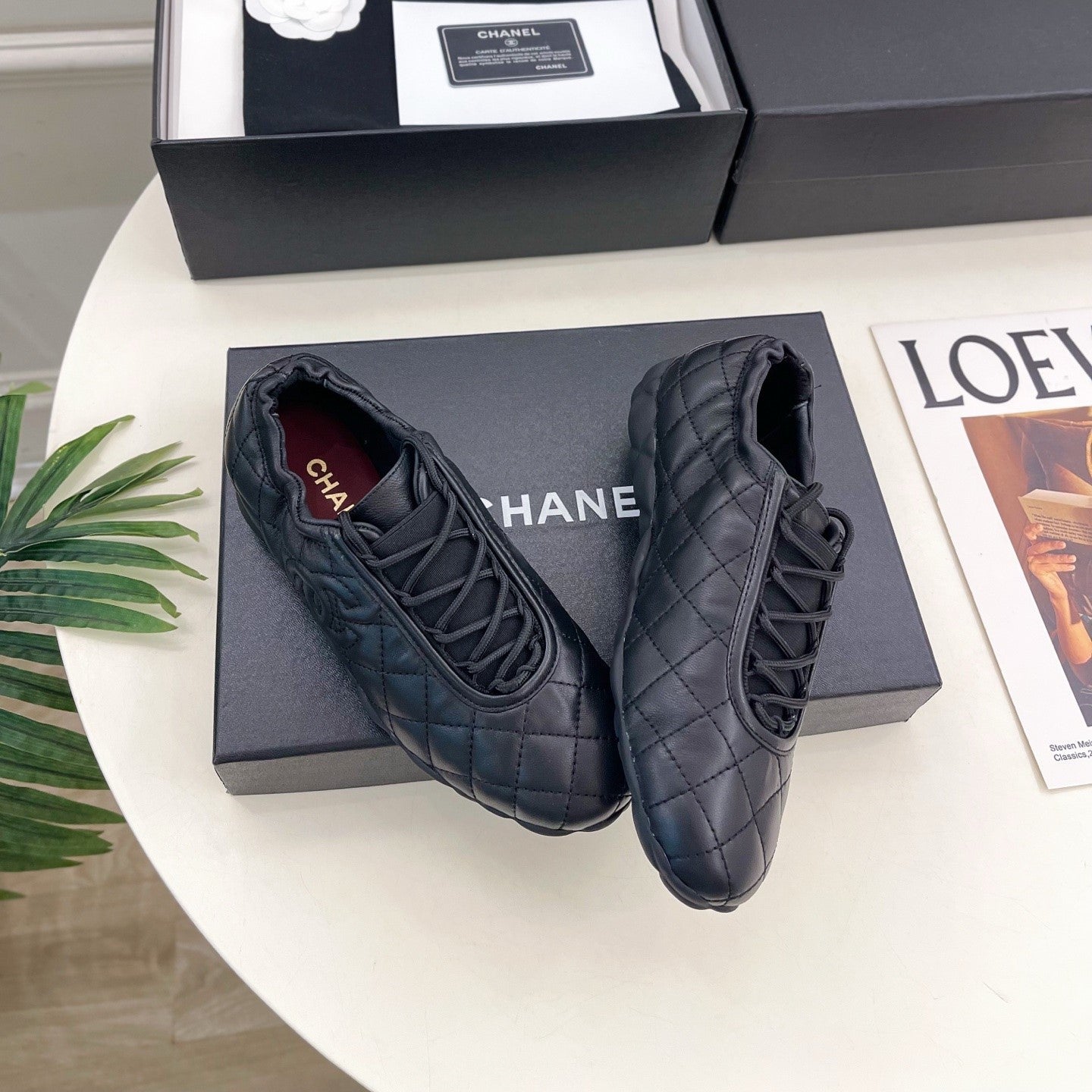 CC 26s Sneakers Black Quilted Lambskin 946988