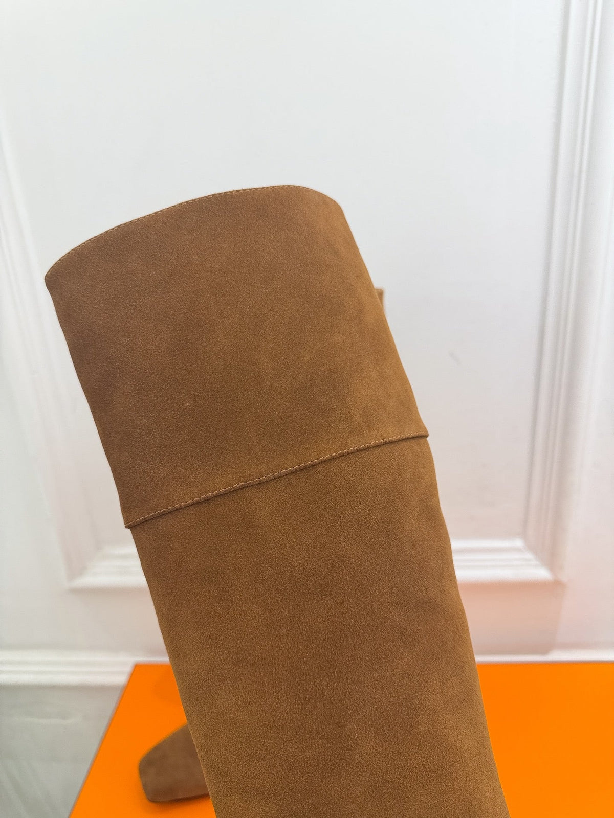 HM 26s Knee High Boots Tan Suede 112131