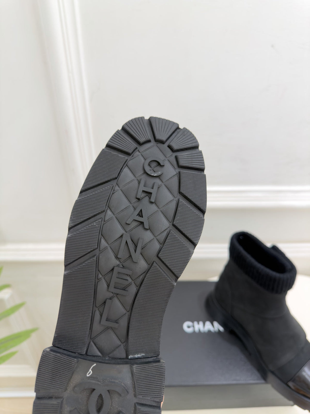 CC 26s Ankle Boots Black Suede/Knit 164808