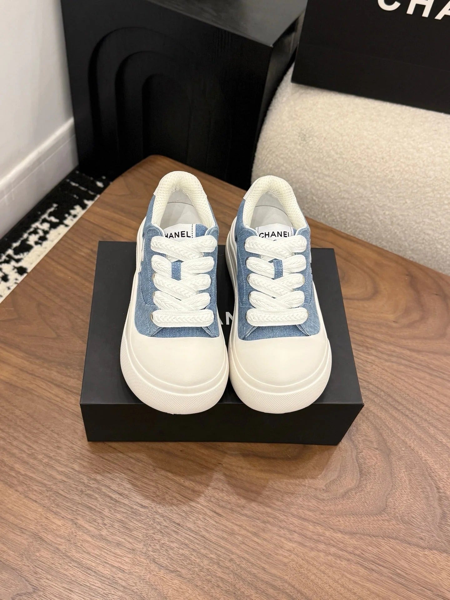 CC 26s Casual Sneaker Blue White Canvas Leather 183591