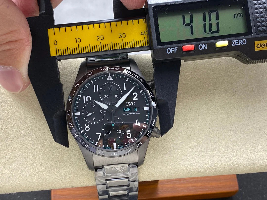 IWC Pilot 41mm Black Dial Black Case