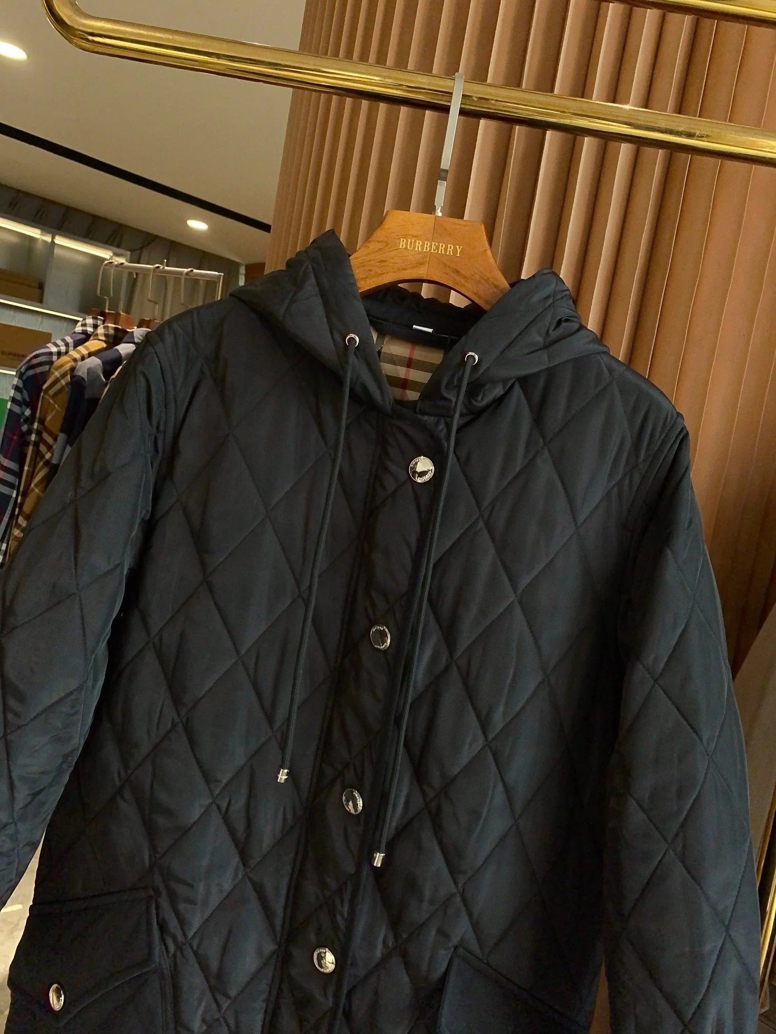 BURBERRY 25S LONG HOODED COAT 061