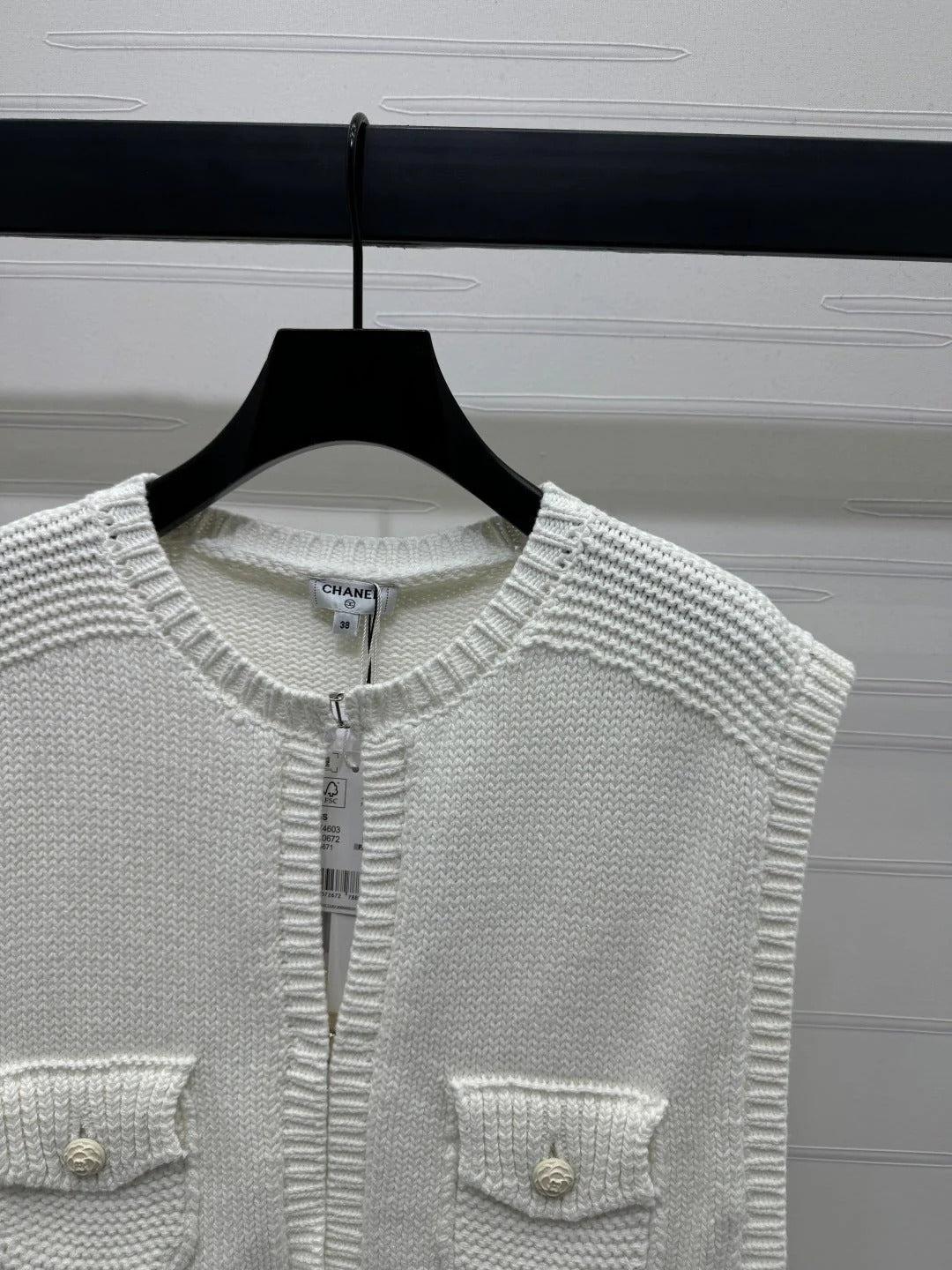 CHANEL CROPPED KNIT SWEATER 269388