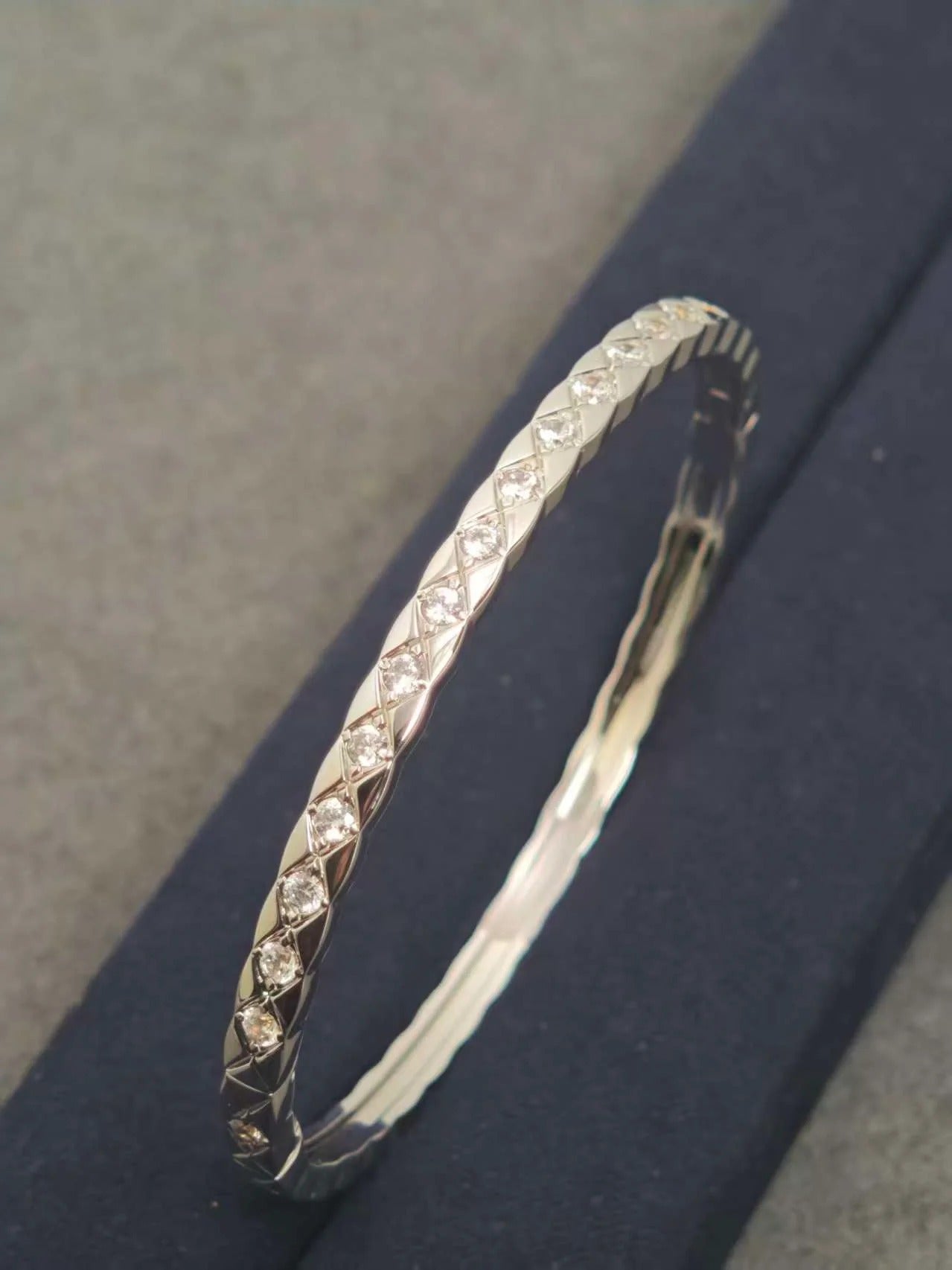 Chanel Coco Crush Diamond Silver Bracelet