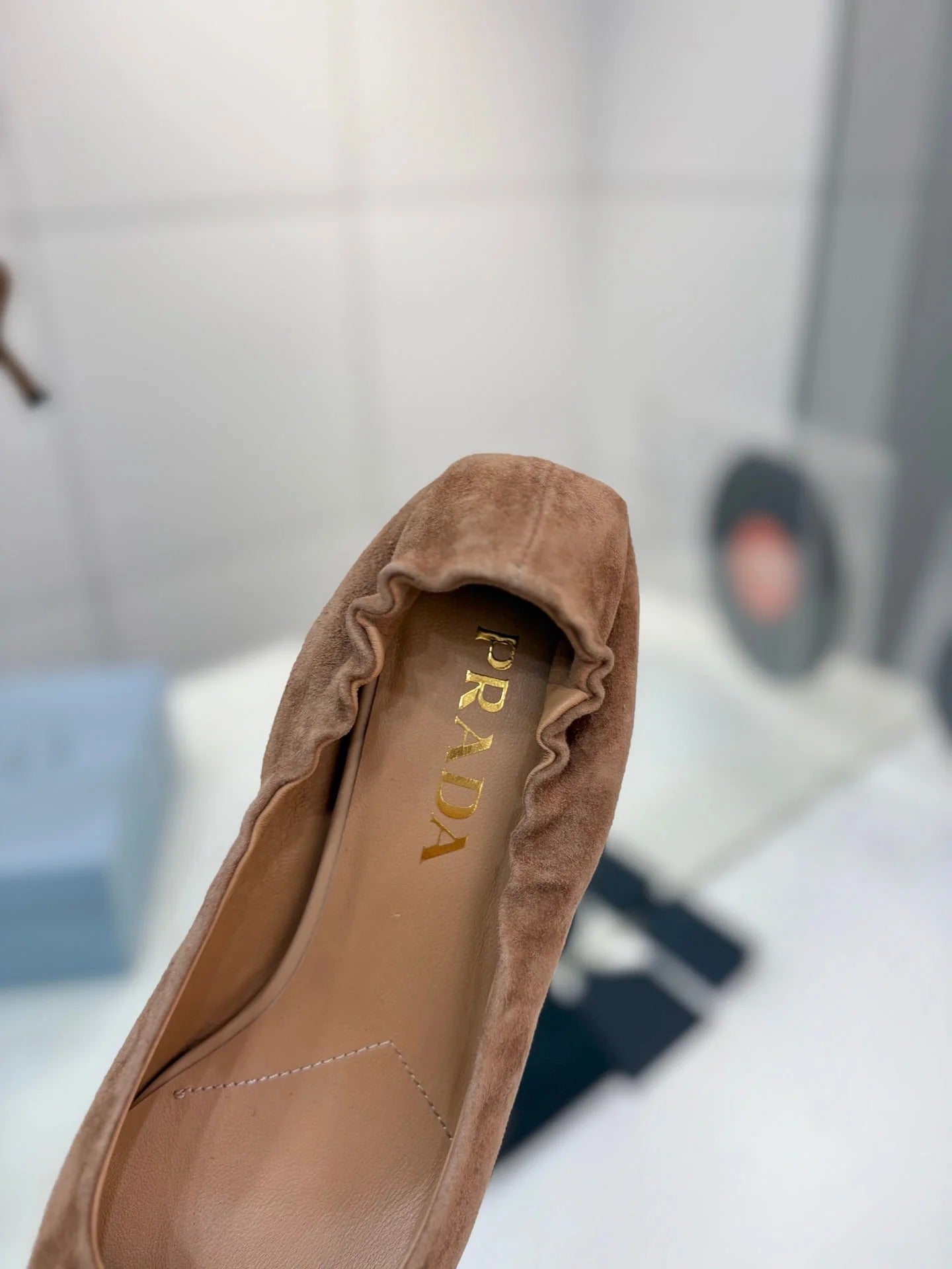 PRA 26S Pointed Toe High Heels 55 Brown Suede 627133