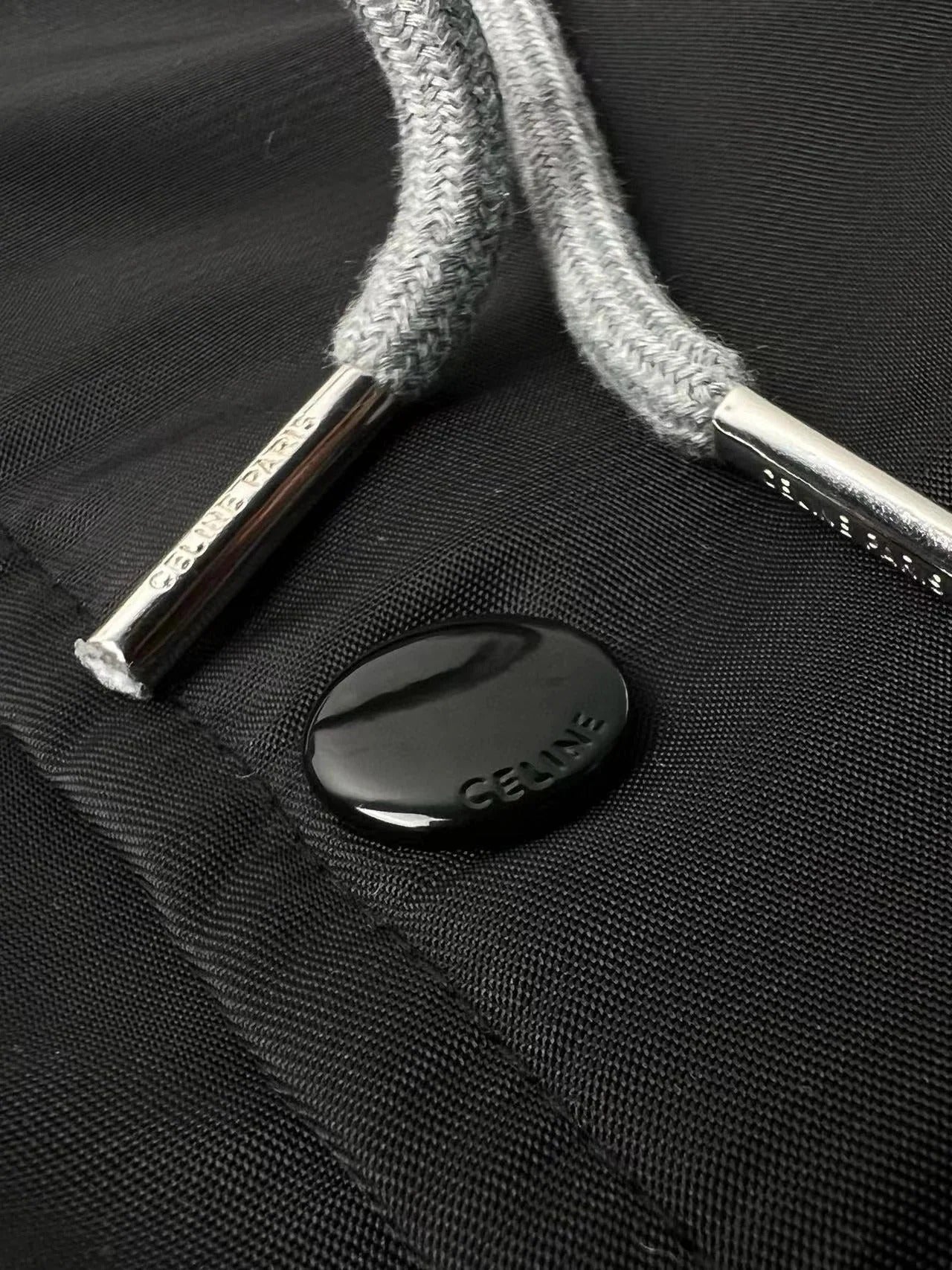 Celine Jackets C Logo Black White Mix Grey Cotton