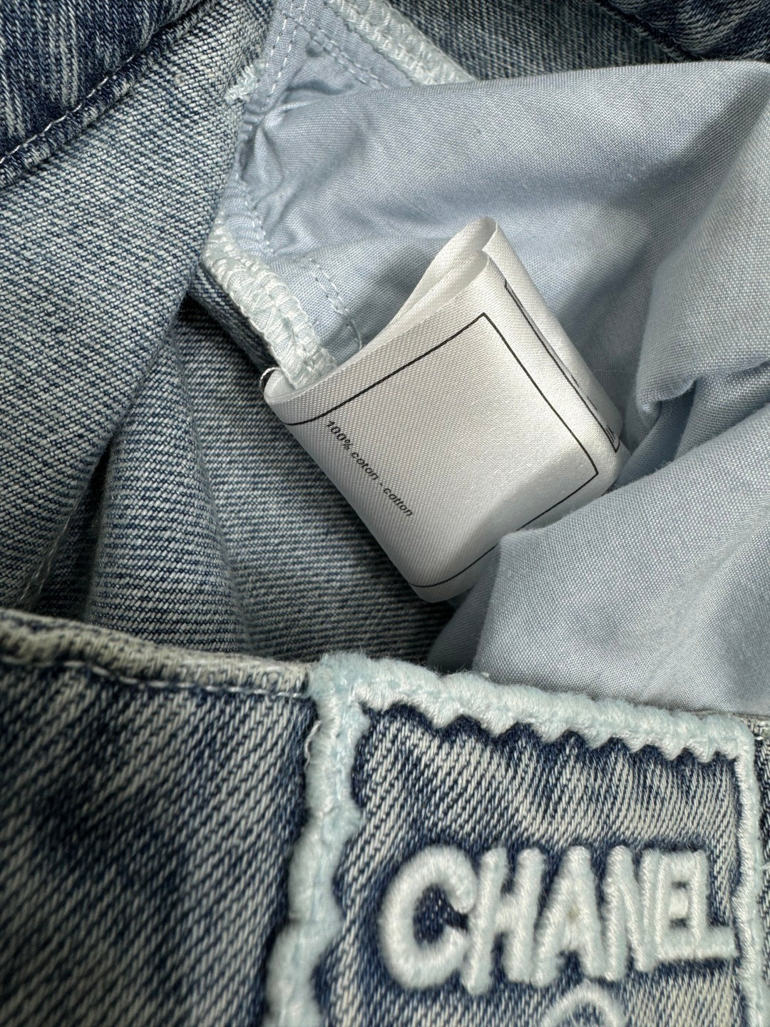 CHANEL LONG DENIM SKIRT