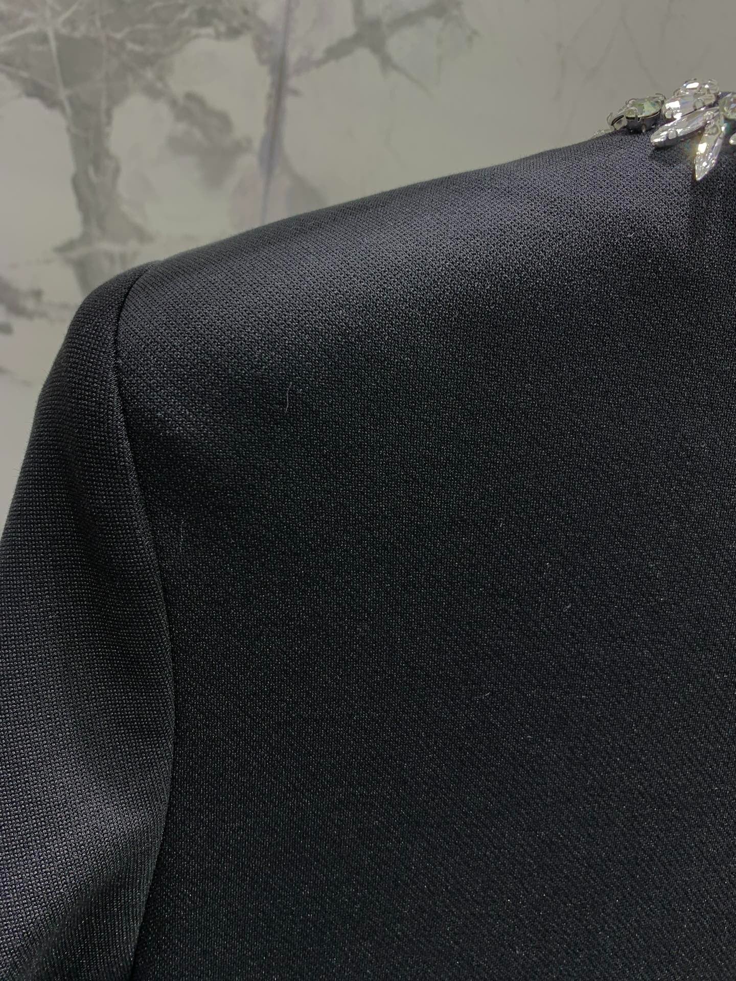 YSL 25S DIAMOND-EMBELLISHED LONG DRESS STYLE 186