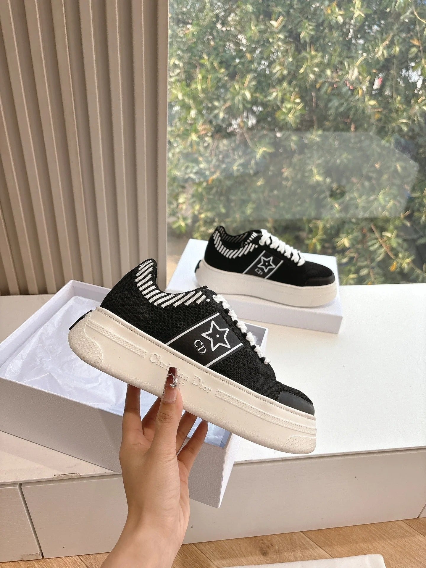 CD 26s Sneaker 45 Black Canvas Cowhide 648333