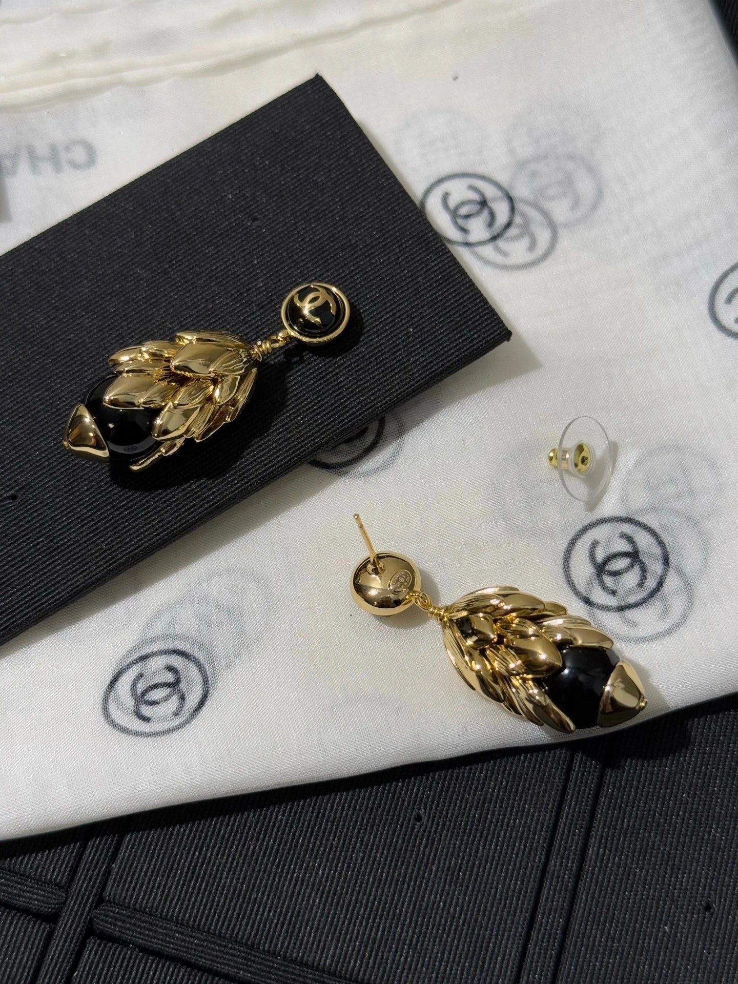 Chanel 2026 Large Gold Wheat Earrings