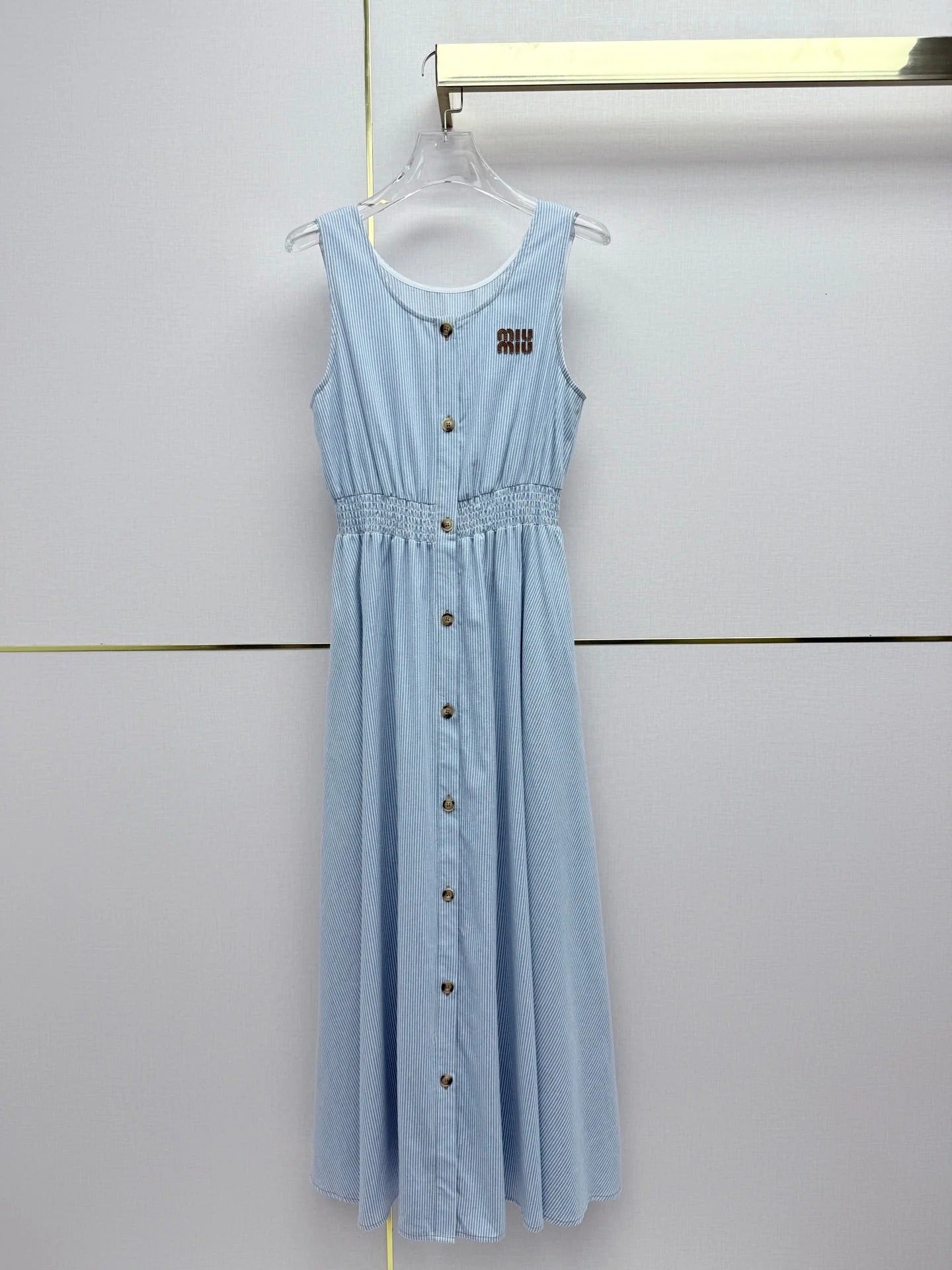 Miumiu 2026 Sleeveless Dress Cotton 396773
