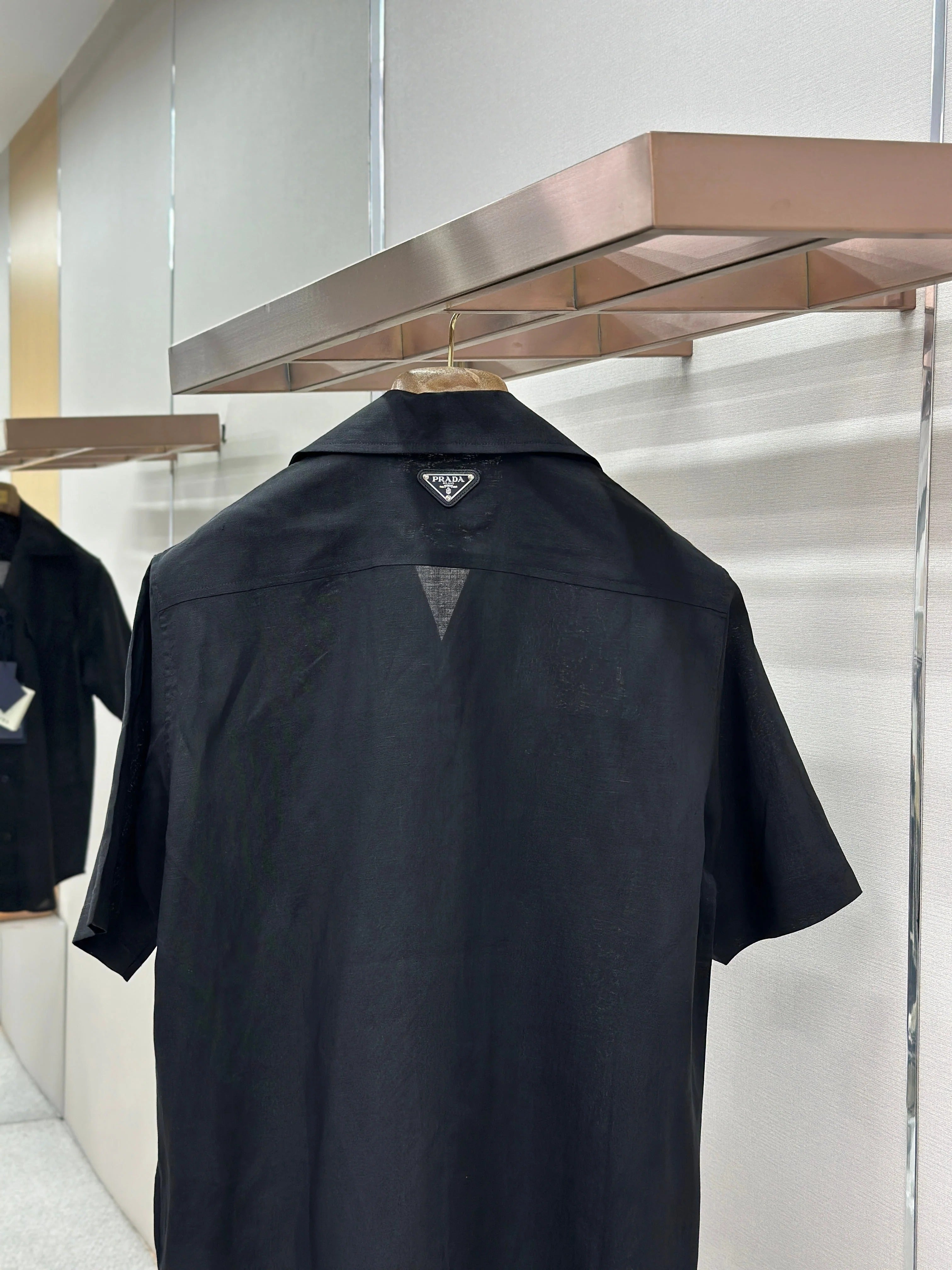 PRA 2026 Men's Linen Short-Sleeve T-Shirt Black Fabric 917702