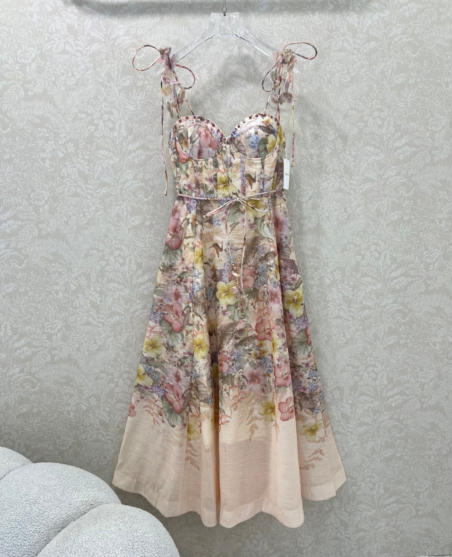 ZIMMER NEW STYLE FLORAL HALTER DRESS 272272