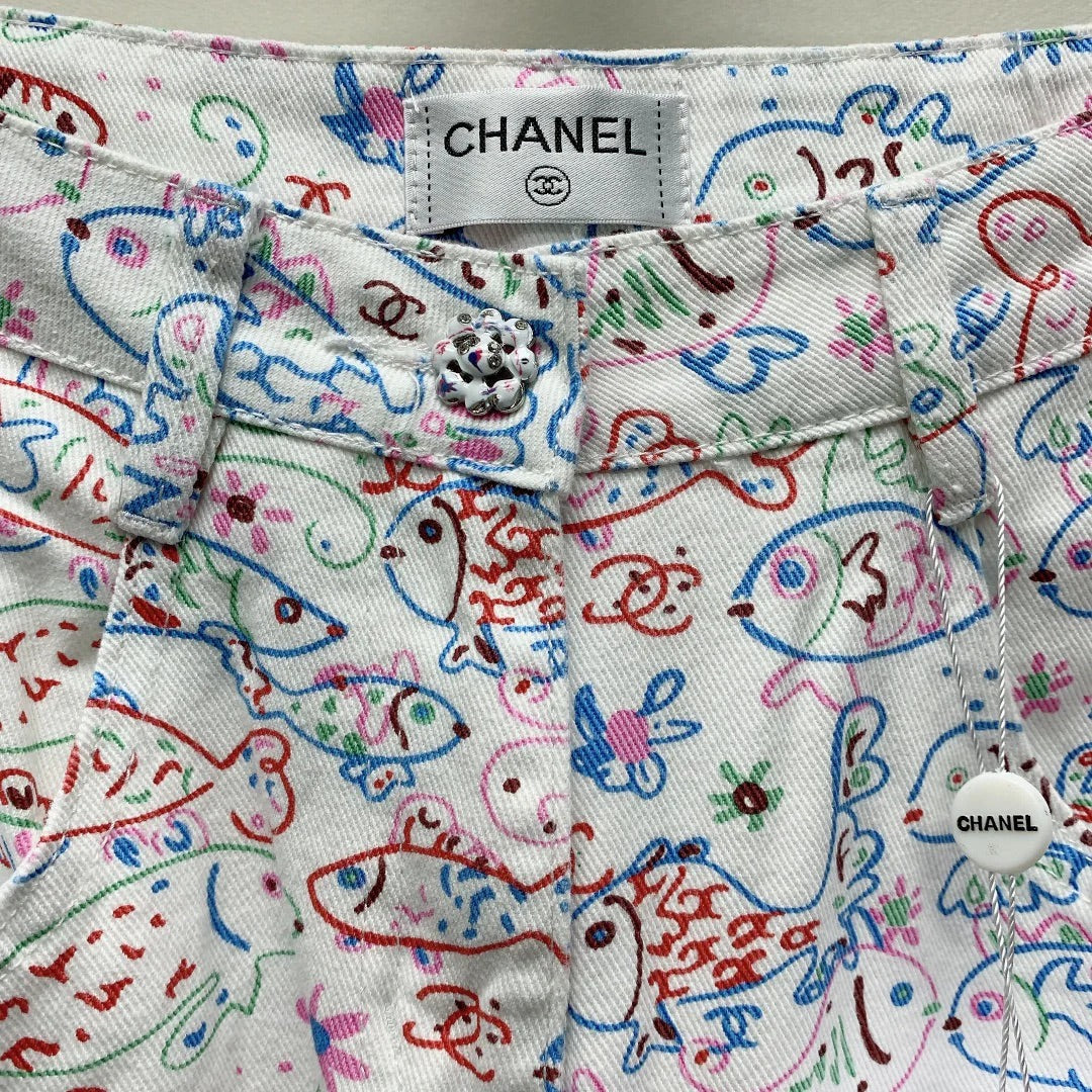 CC PRINTED JEANS 268027
