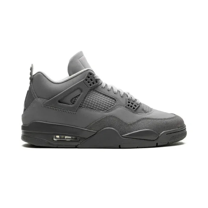 Nike Air Jordan 4 Dark Gray Suede Leather