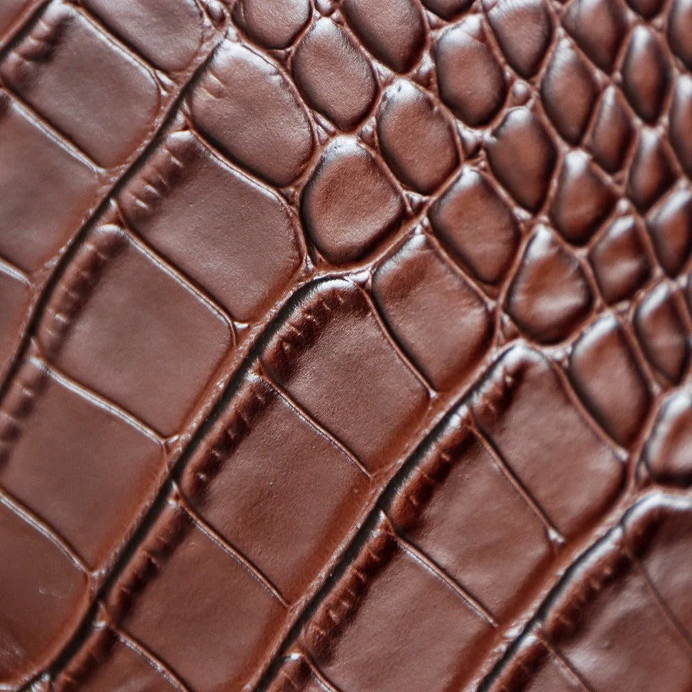 Chanel 2026 Bag 38cm Brown Crocodile-embossed Leather
