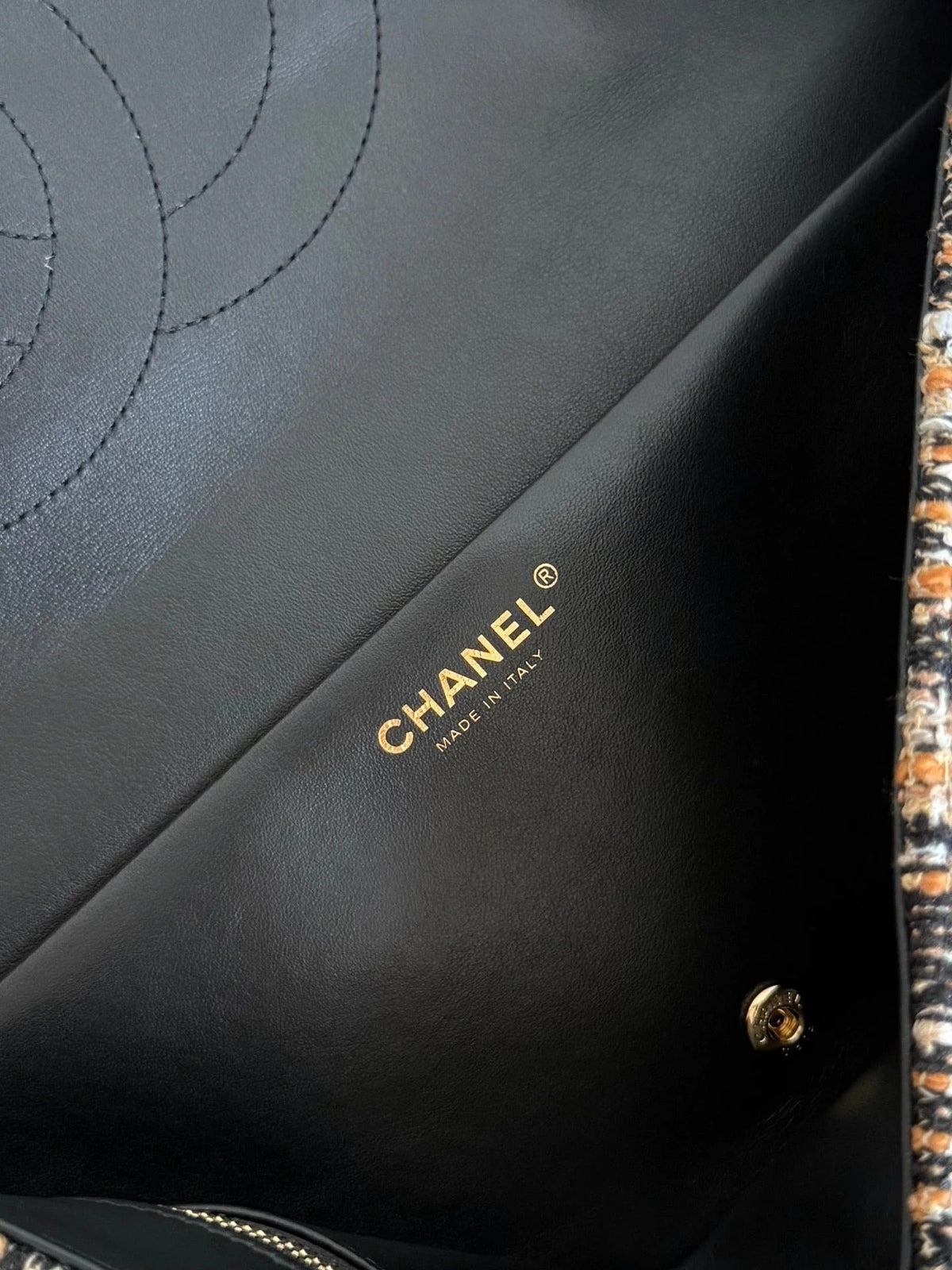 Chanel 2026 Leopard Print Flap Bag Tweed Calfskin