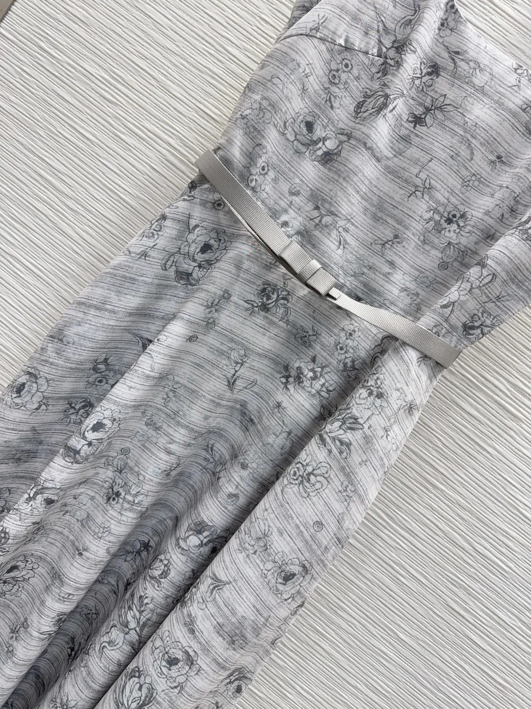 Dior 2026 Printed Vest Dress White Gray Polyester