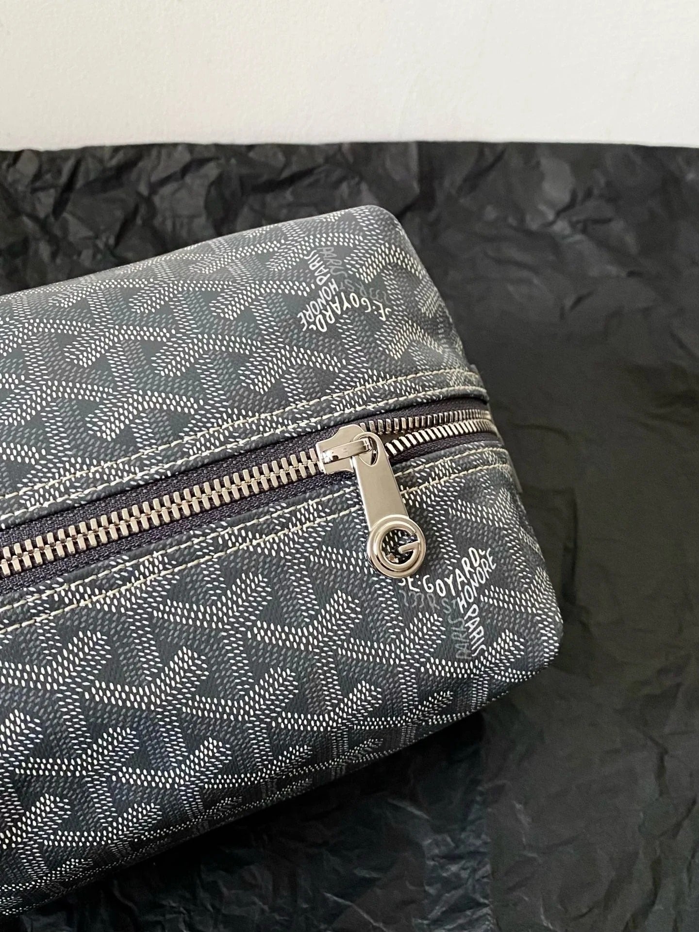 Goyard 2026 Goyard Boeing Toiletry Bag Grey Goyardine Canvas