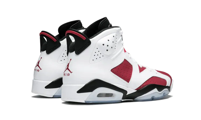Nike Air Jordan 6 Retro Carmine Red White Leather