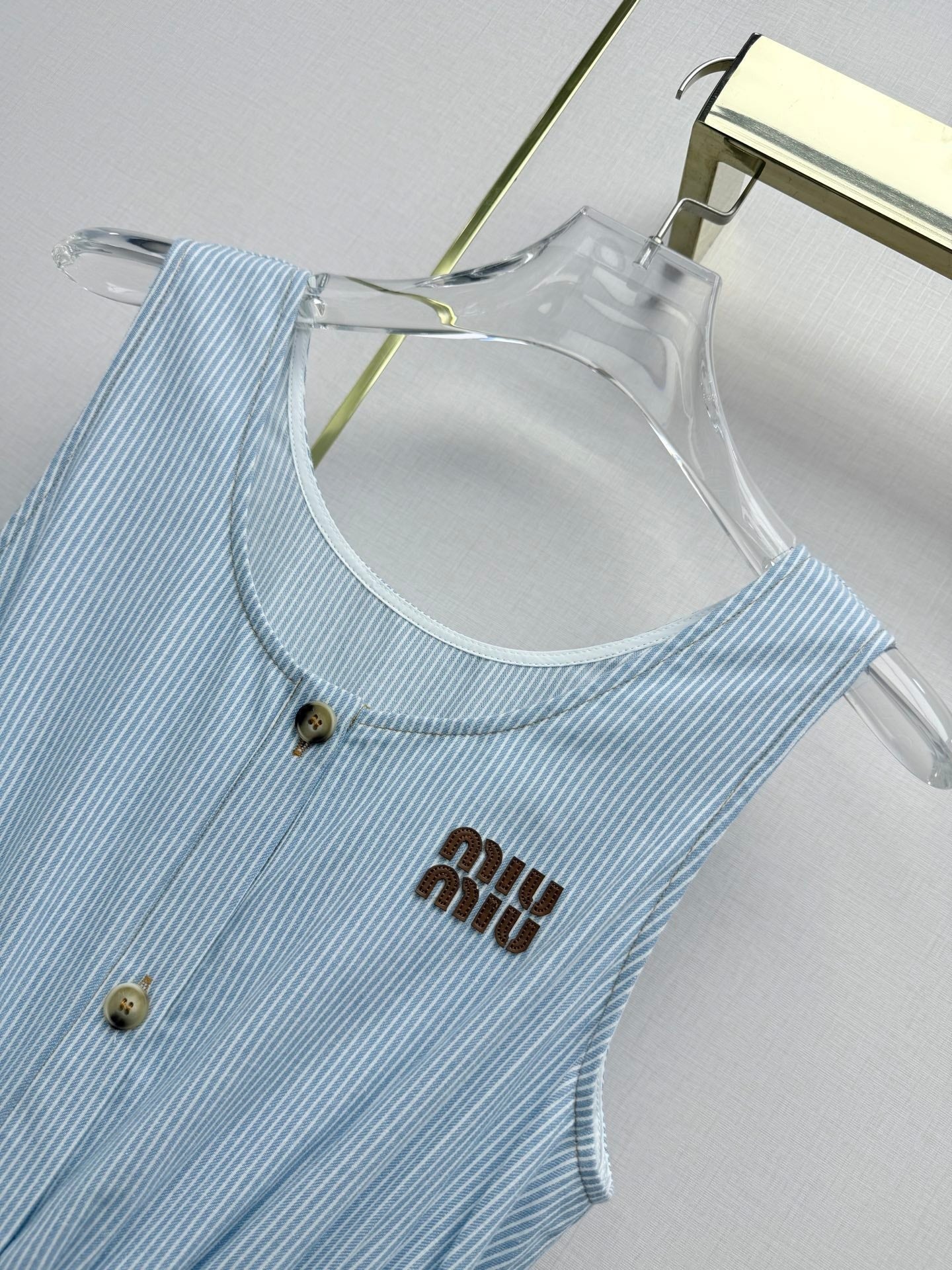 Miumiu 2026 Sleeveless Dress Cotton 396773