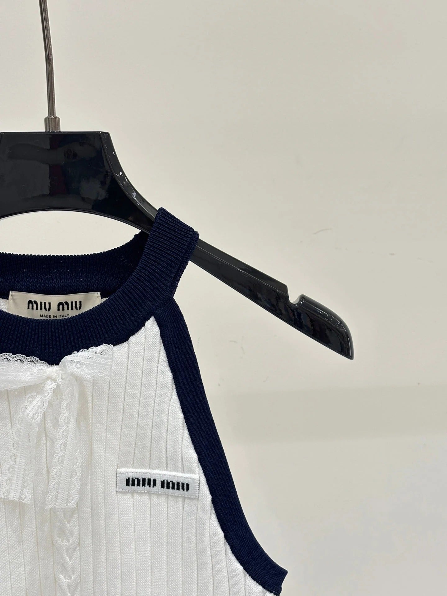 Miumiu 2026 Halter Neck Knitted Camisole Tencel 394729