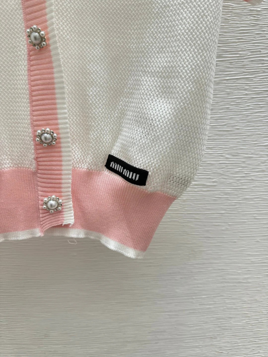 Miumiu 2026 Bow Knit Cardigan Wool 395568