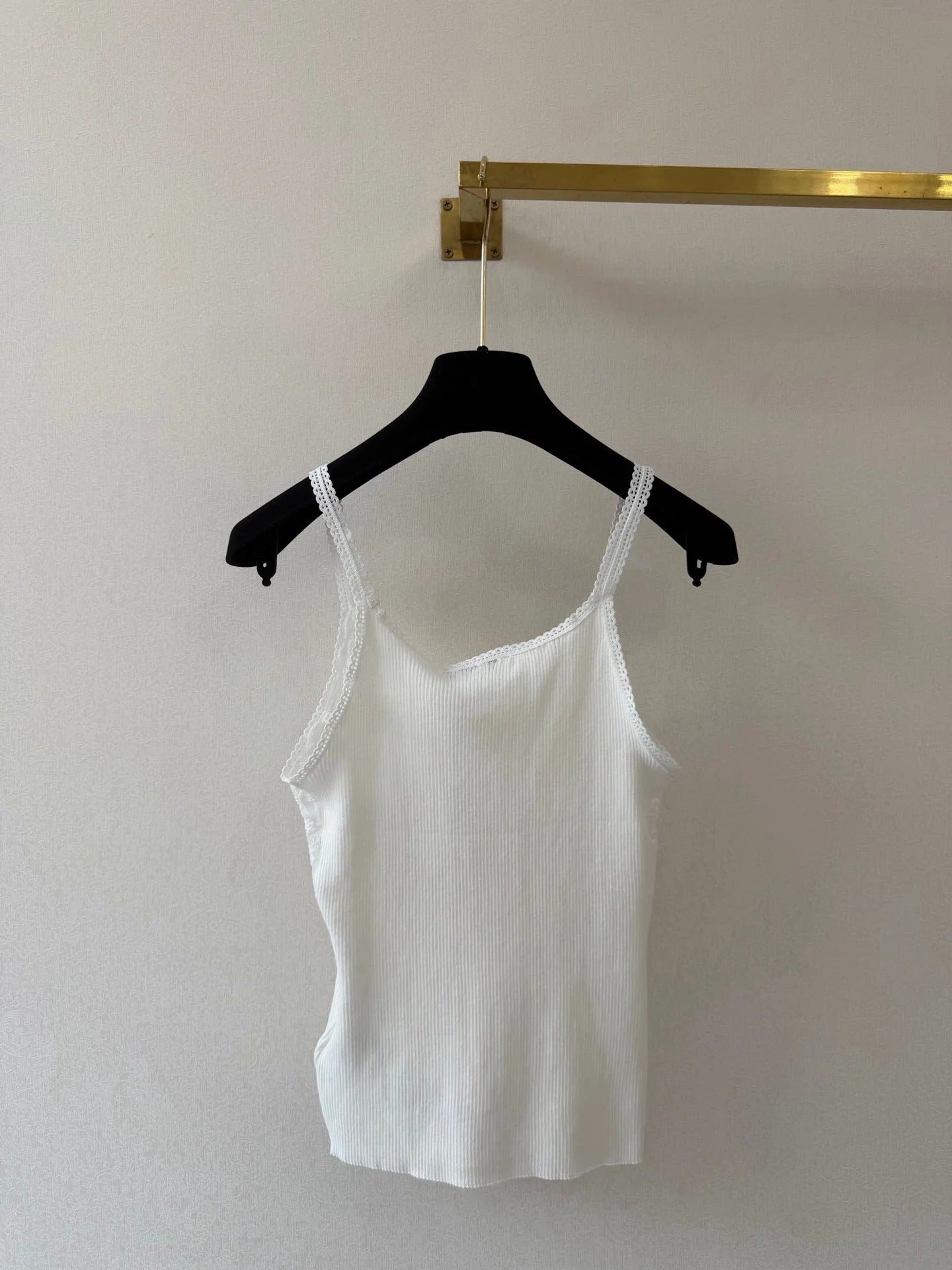 Miumiu 2026 Camisole White Lace Cotton 394789