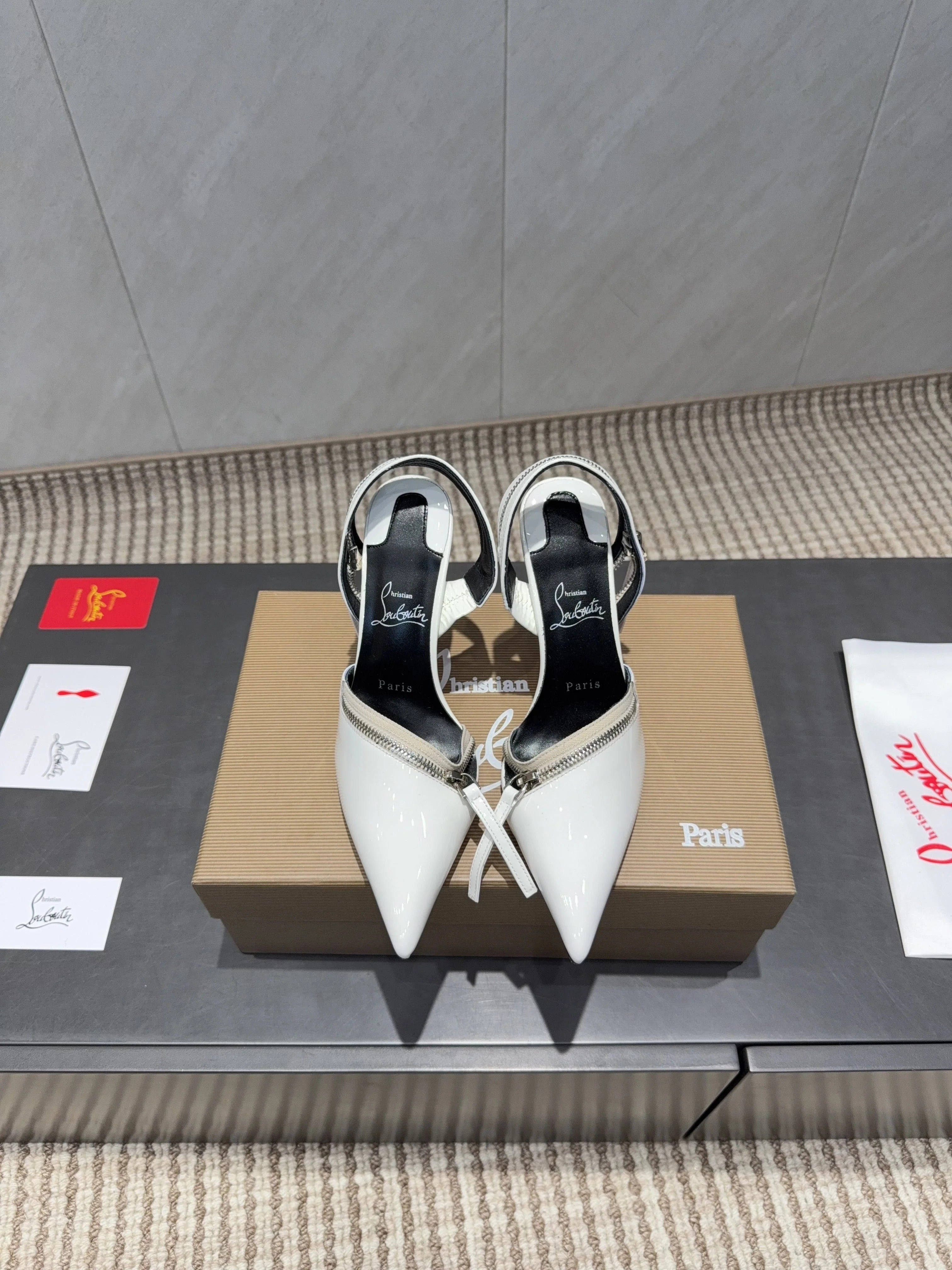 CL 26SS Slingback 100 White Patent Leather 613788