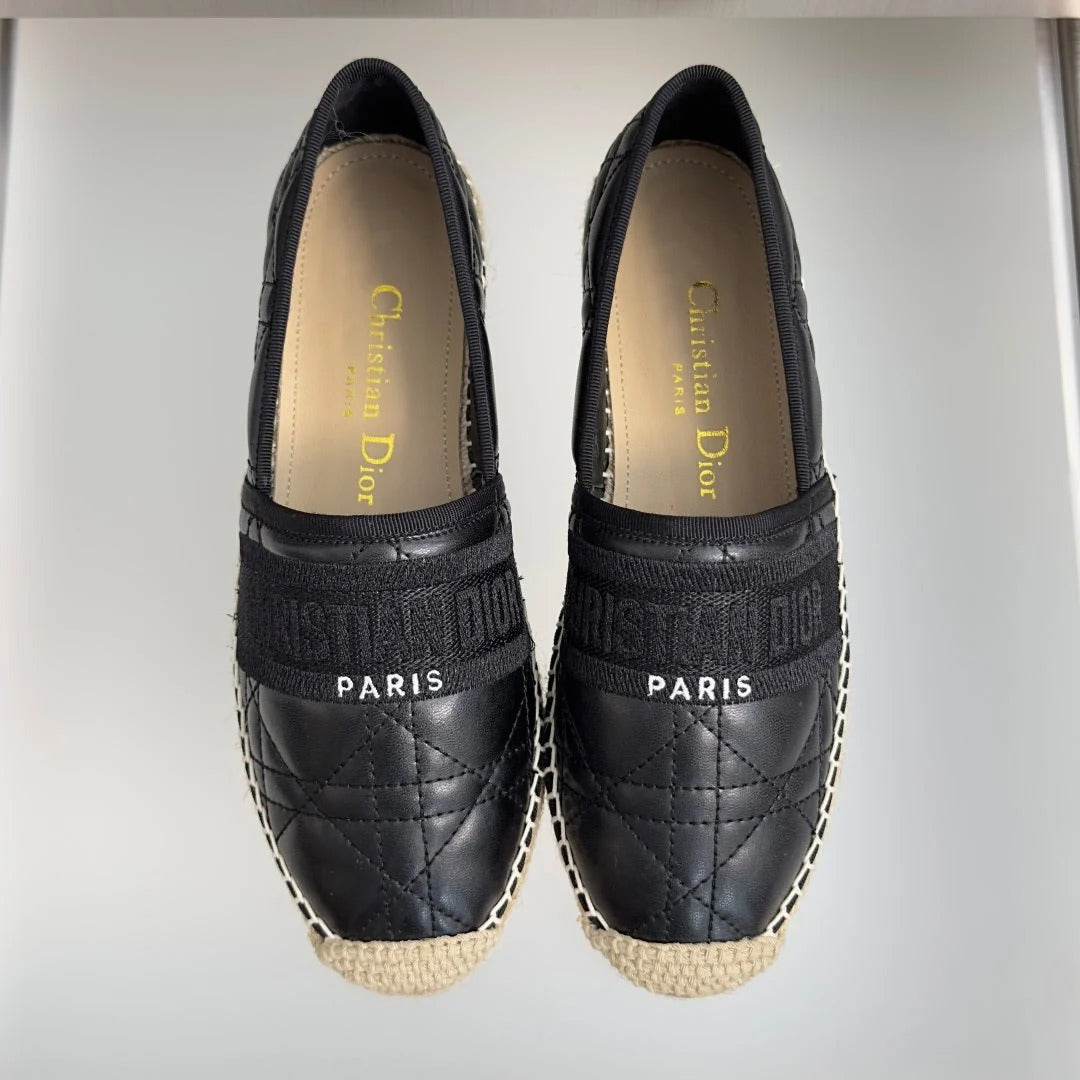 Dior 2026 Granville Espadrille Loafers Fabric Leather 972438