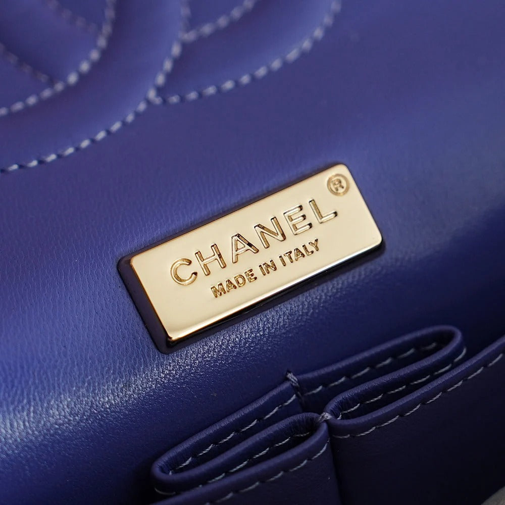 Chanel 2026 Bag 25.5cm Violet Sequin Leather