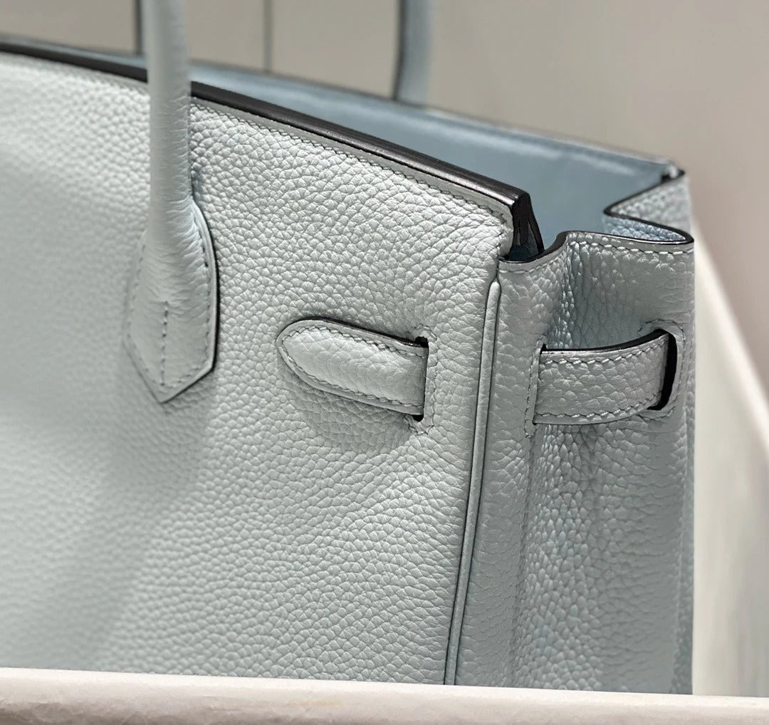 Hermes 2026 Birkin Bag 30cm Blue Togo Calfskin With Gold Hardware