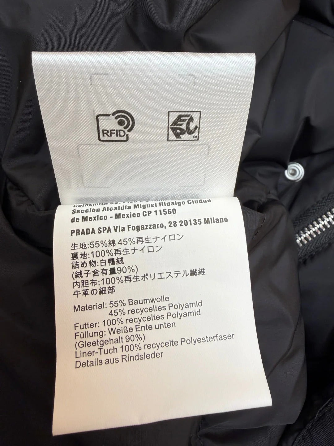 PRADA 25S PUFFER JACKET 460