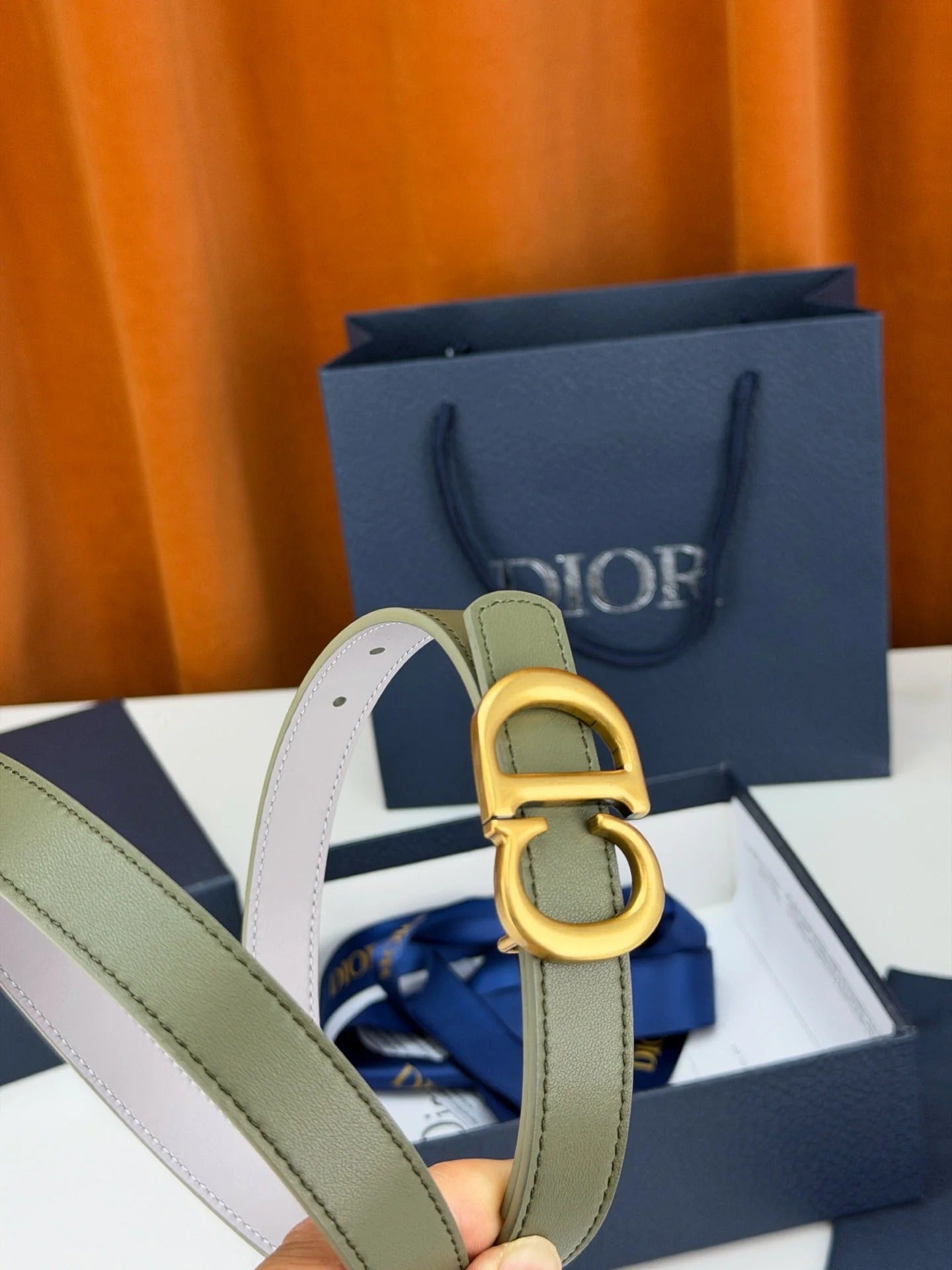Dior 2026 30 Montaigne Reversible Belt 20mm Calfskin