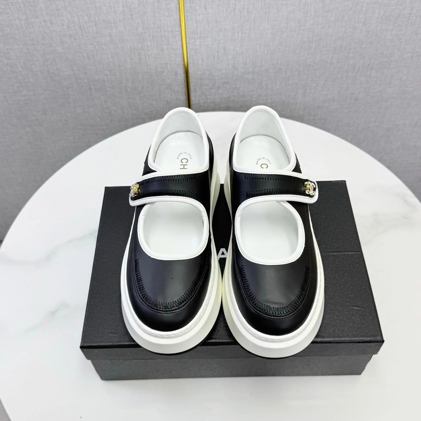 Chanel 2026 Platform Mary Jane Shoes Lambskin 801466