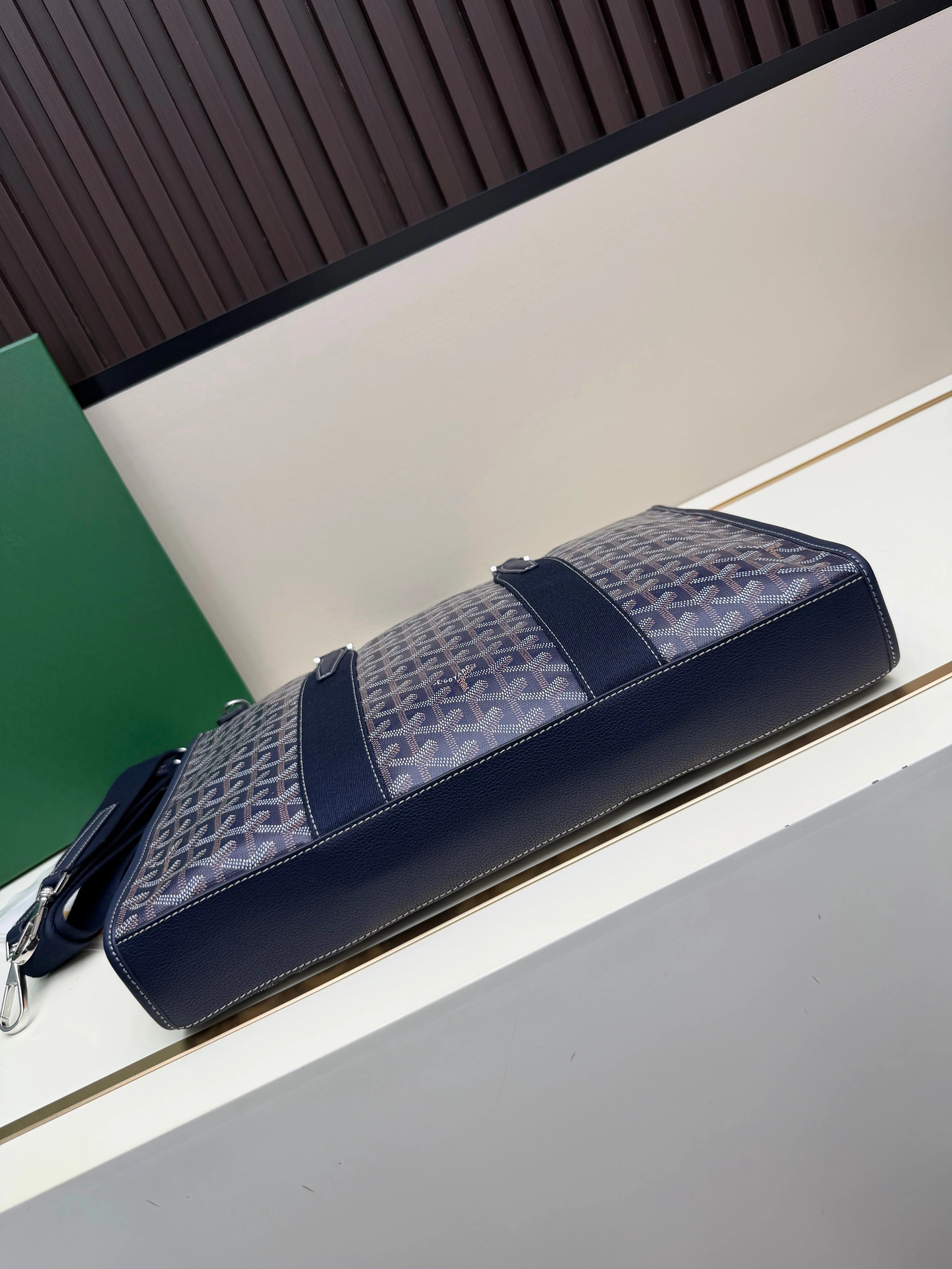 Goyard 2026 Morvan Document Bag 39cm Goyardine Canvas