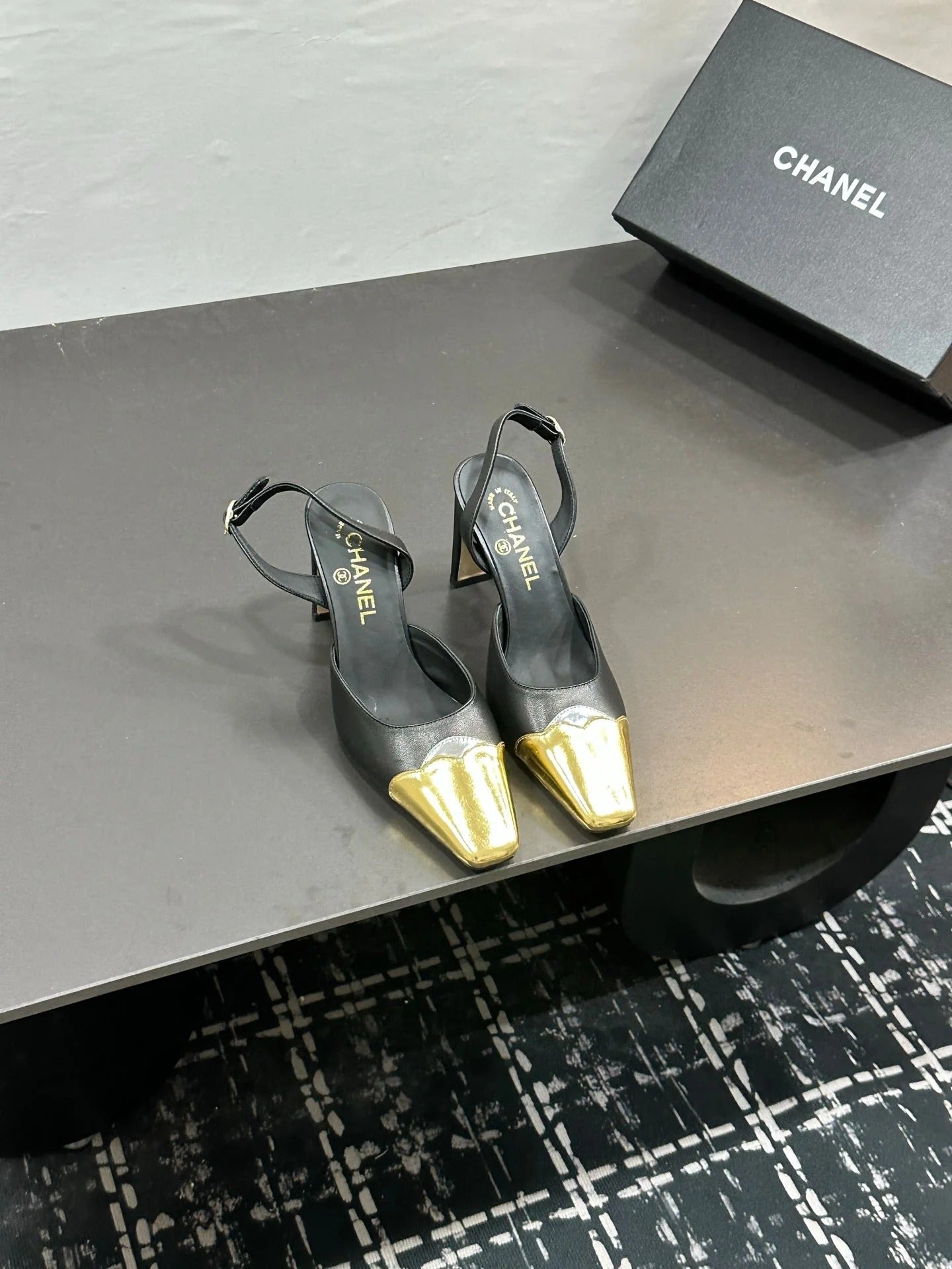 Chanel 2026 Back Strap High Heels Pumps Leather Sheepskin 832512