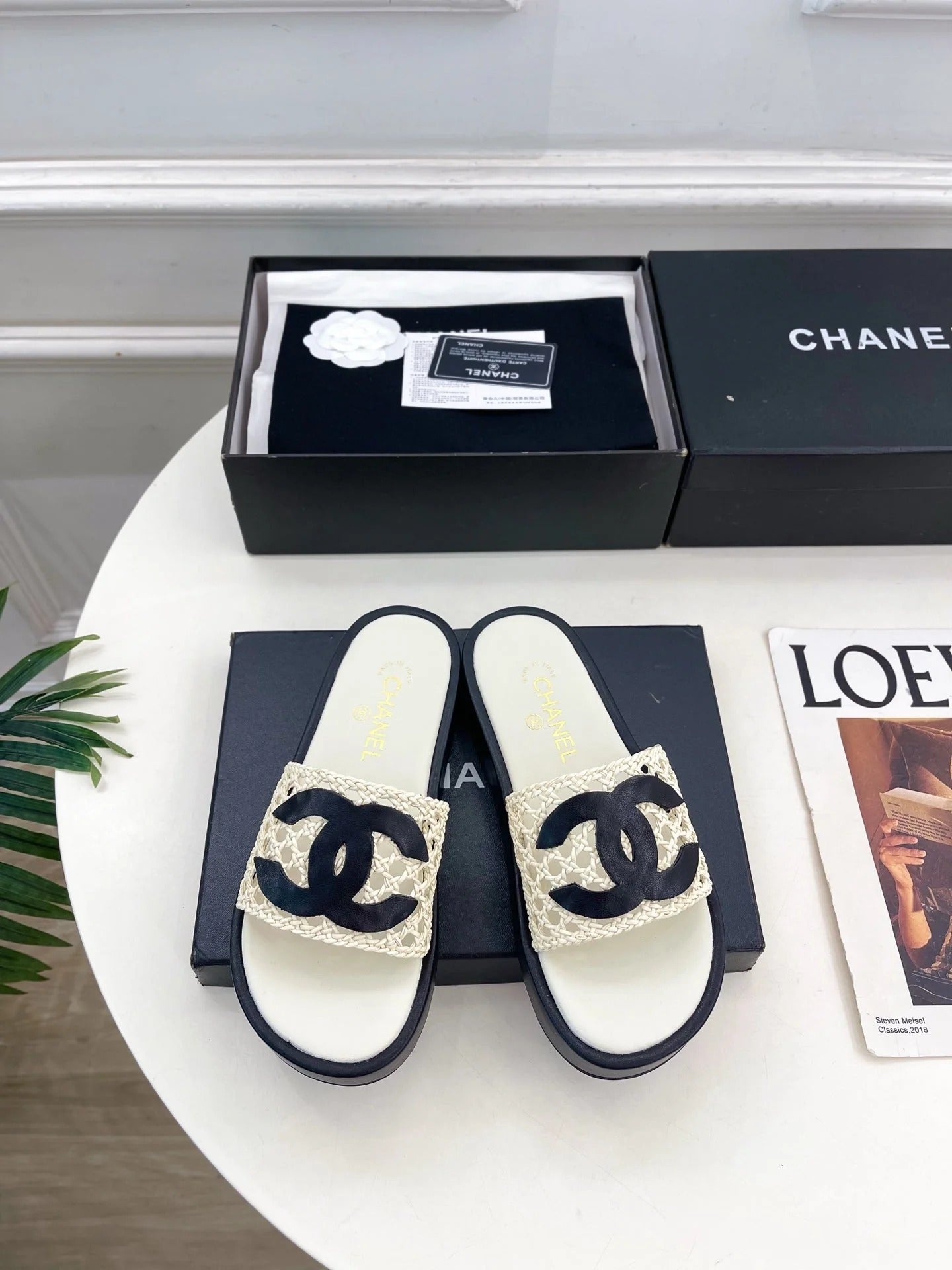 Chanel 2026 Platform Slippers Sheepskin 831543
