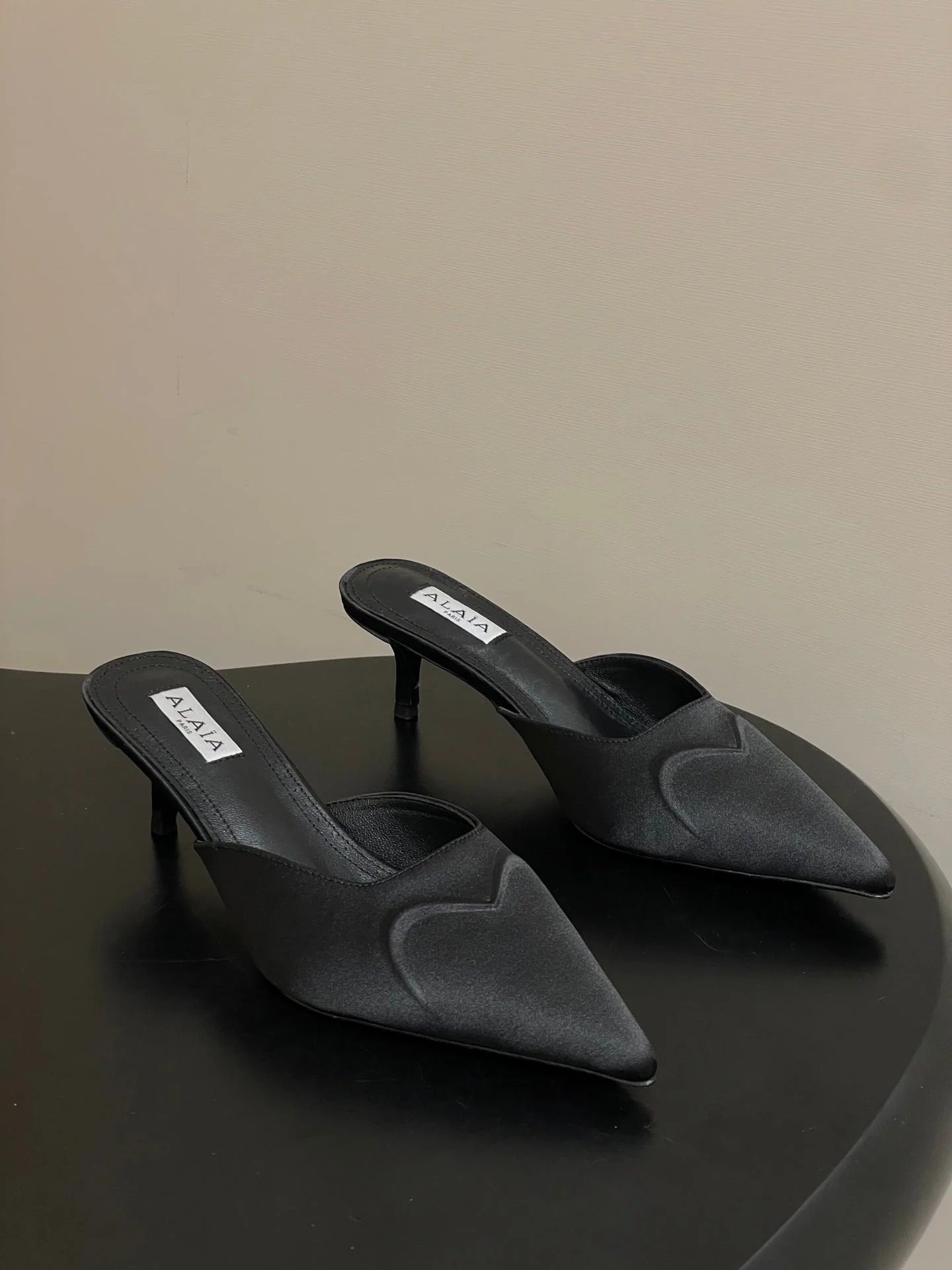 Alaia 2026 Mules 65mm Silk Satin 777415