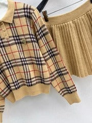 BURBERRY 25S POLO SHIRT AND SKIRT SET 0047
