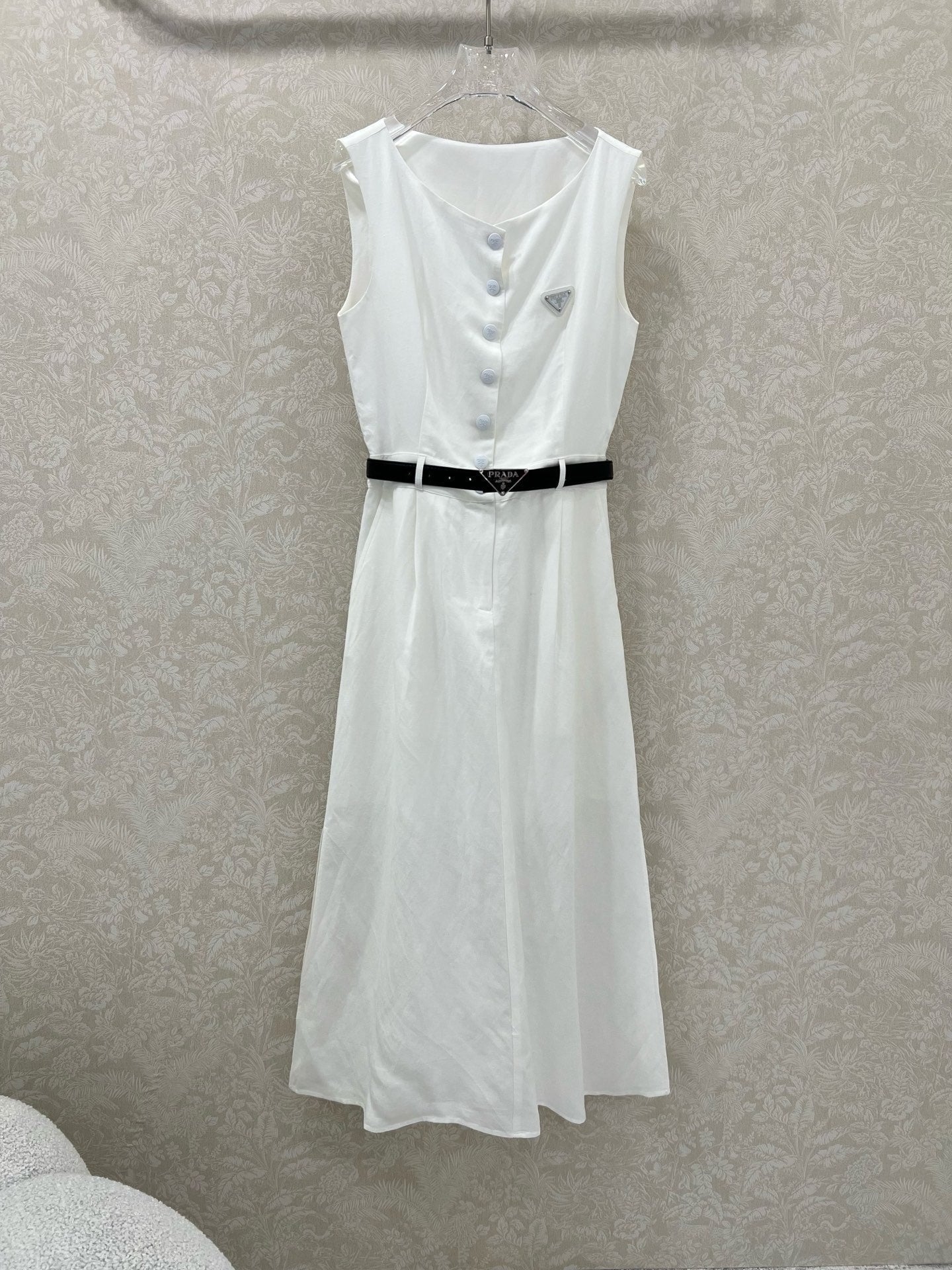 PRADA LONG DRESS WITH ELASTIC WAISTBAND 275252