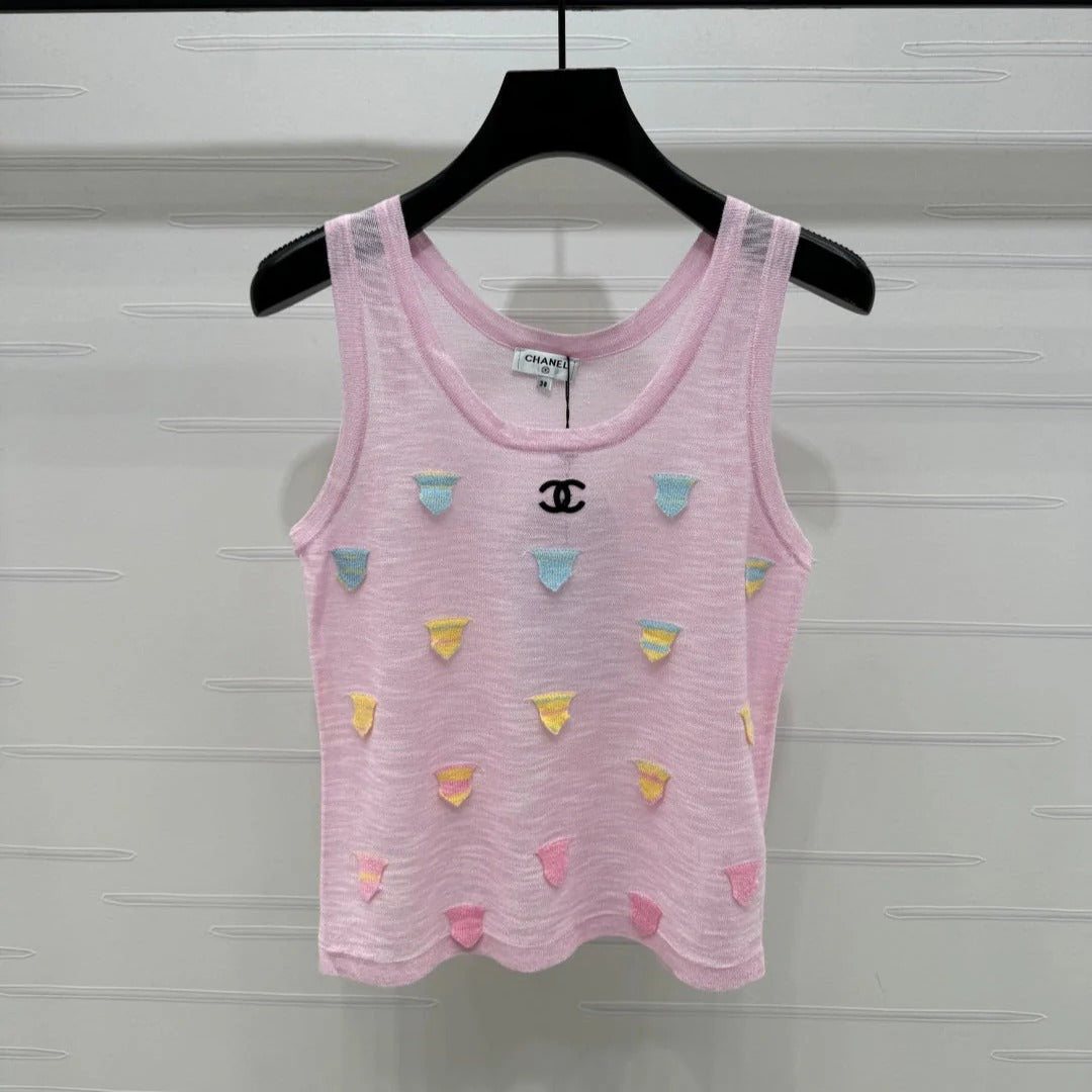 CHANEL 25S PATCHWORK TANK TOP 264143