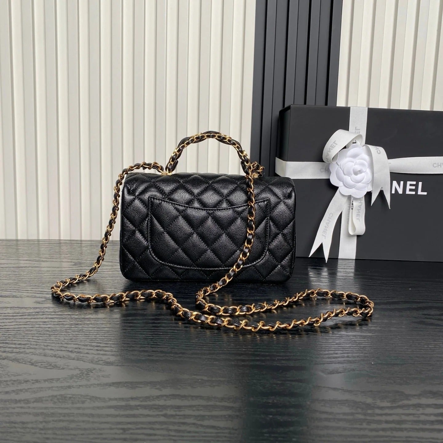 CHANEL 25S FLAP BAG 22 IN PINK CALFSKIN GOLD HARDWARE