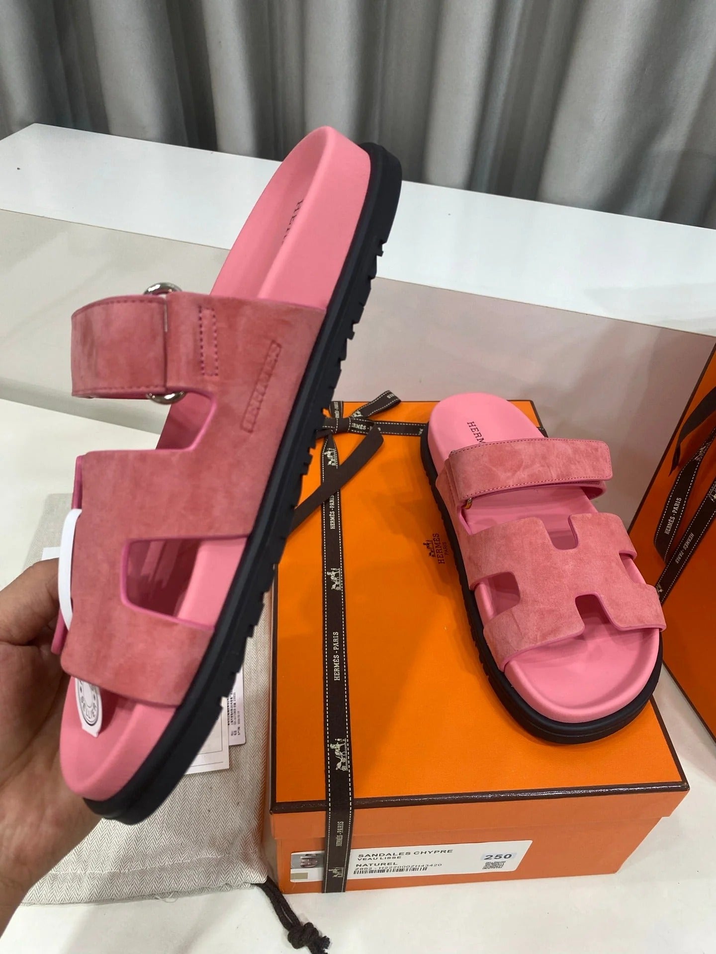 Hermes 2026 Chypre Sandal Suede 957589