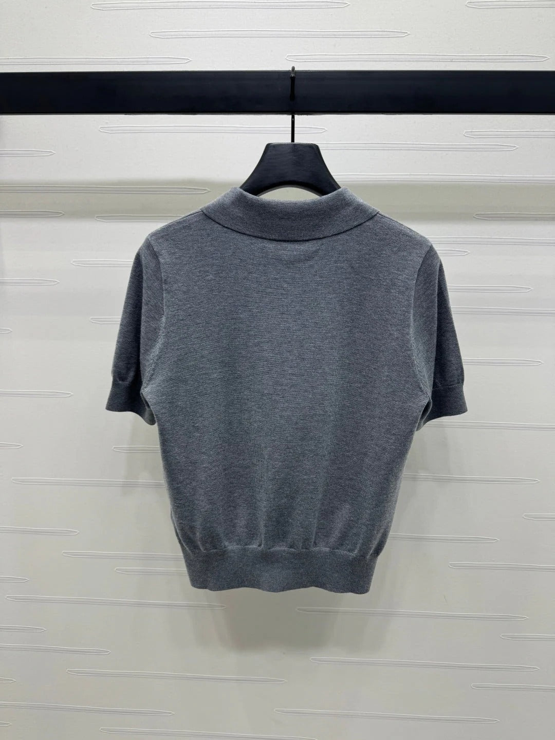 BURBERRY SHORT-SLEEVE KNITTED POLO SHIRT 274846