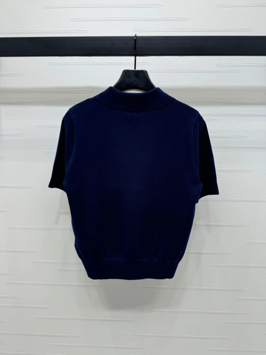 BURBERRY SHORT-SLEEVE KNITTED POLO SHIRT 274845
