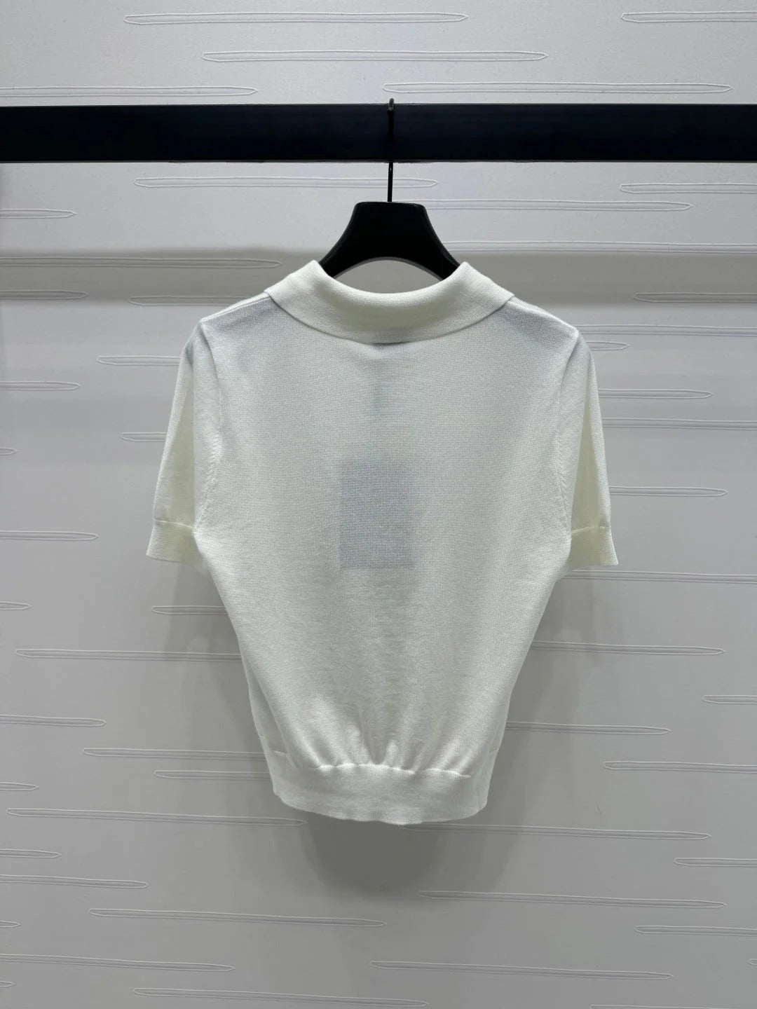 BURBERRY SHORT-SLEEVE KNITTED POLO SHIRT 274844
