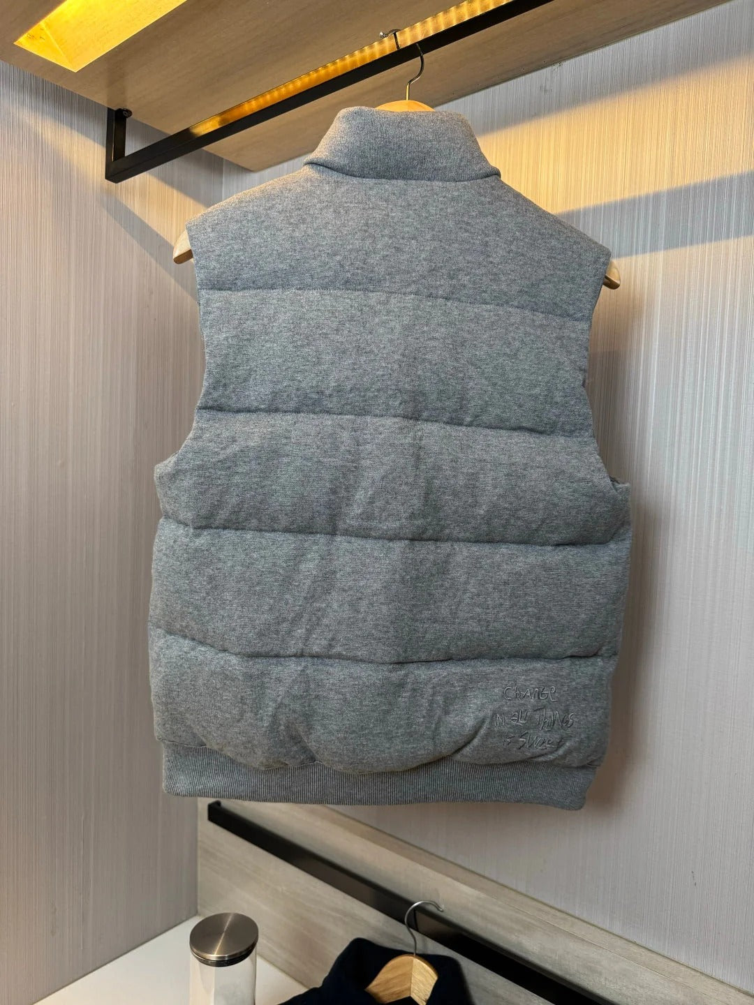 MONCLER 25S DOWN VEST IN GRAY